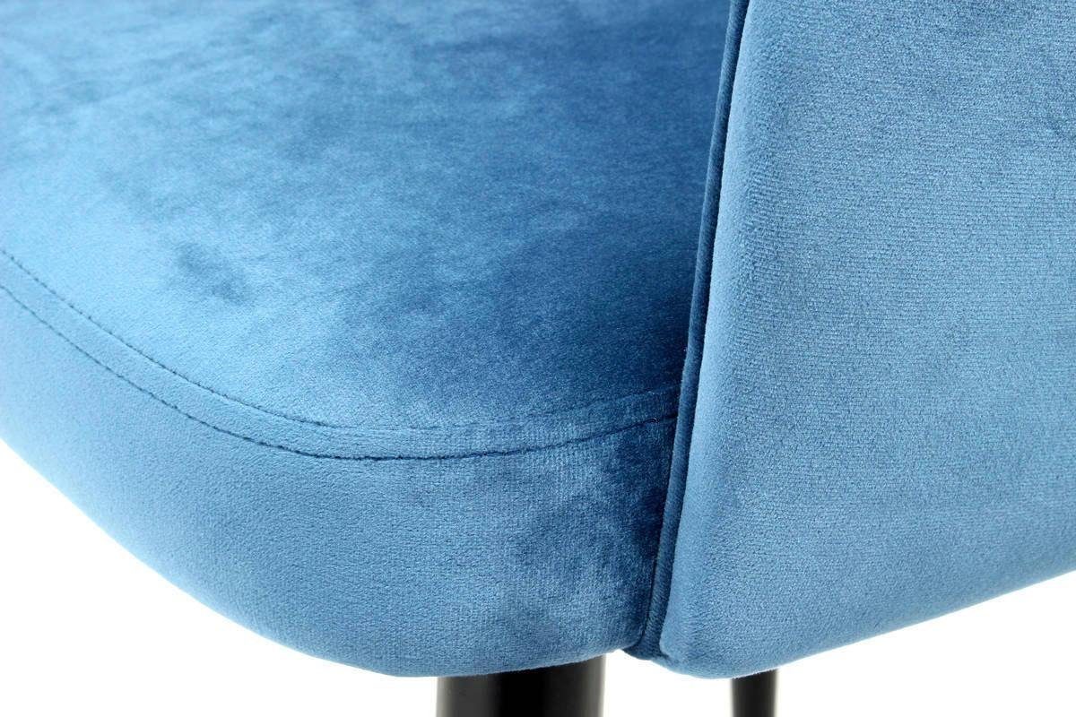 Kayoom Stoel Joris 110 2-delige set, effen ontwerp, met retro-karakter met armleuning, comfortabel, halve maan opening in de rugleuning (set, 2 stuks)