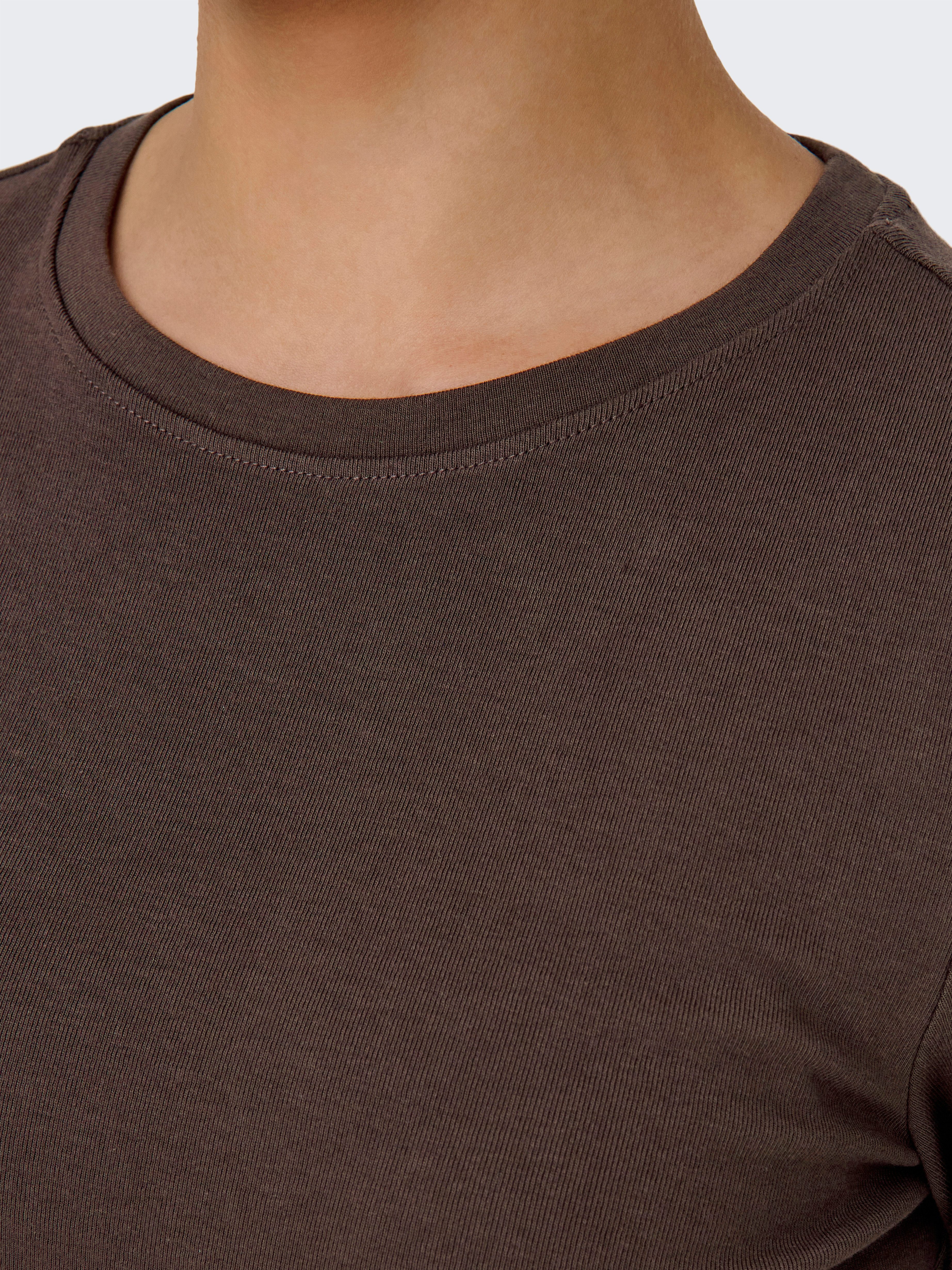 Only Shirt met lange mouwen ONLRILEY O-NECK L/S TOP JRS