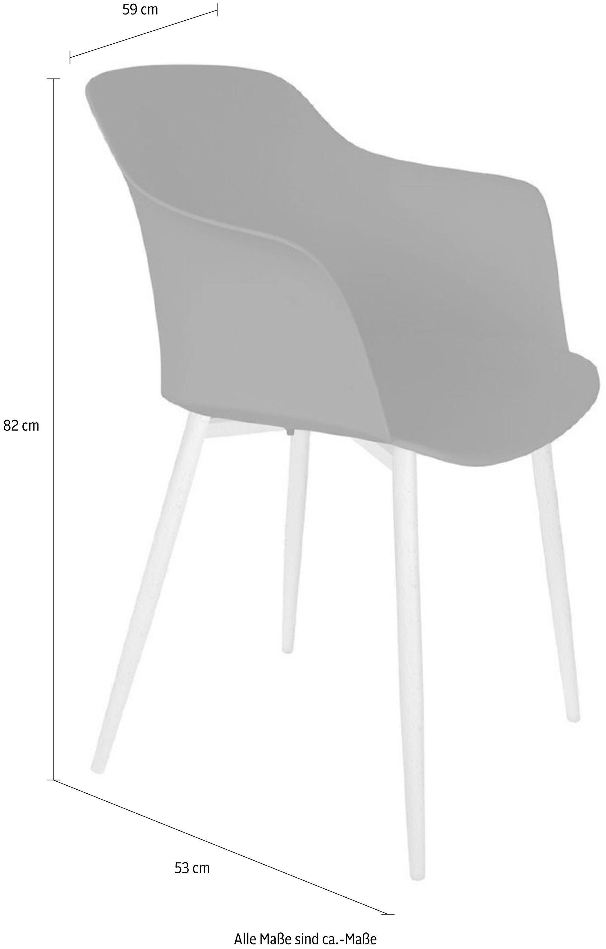 Kayoom Stoel Chester 110 4-set, eenvoudige vorm, geschikt voor elke woonruimte onderhoudsvriendelijk, comfortabel, eenvoudig afneembaar, eenvoudige vorm (set, 4 stuks)