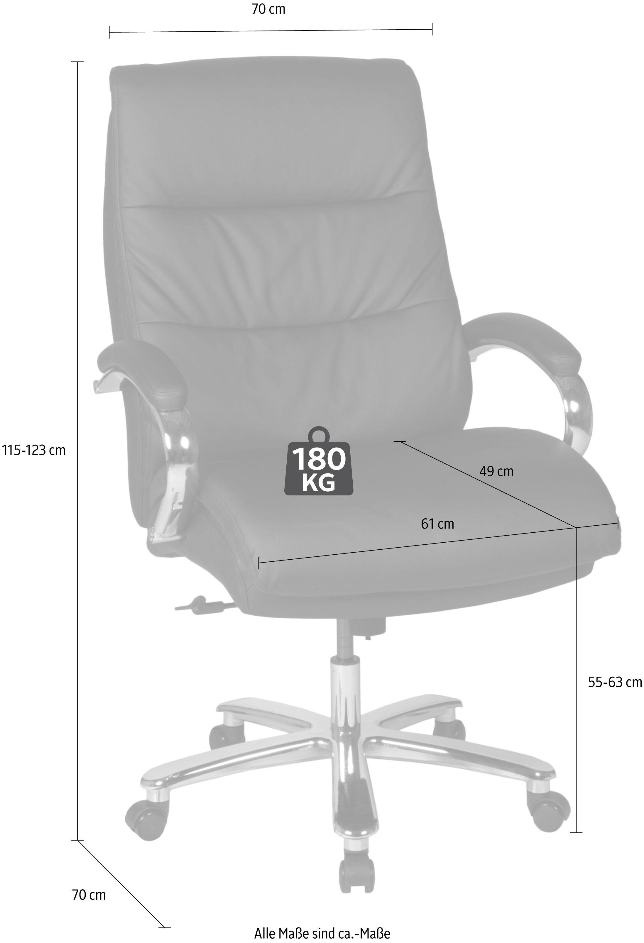 Duo Collection Bureaustoel Bureau stoel Federico 180 kg Federkern, tot 180kg, robuust (1 stuk)