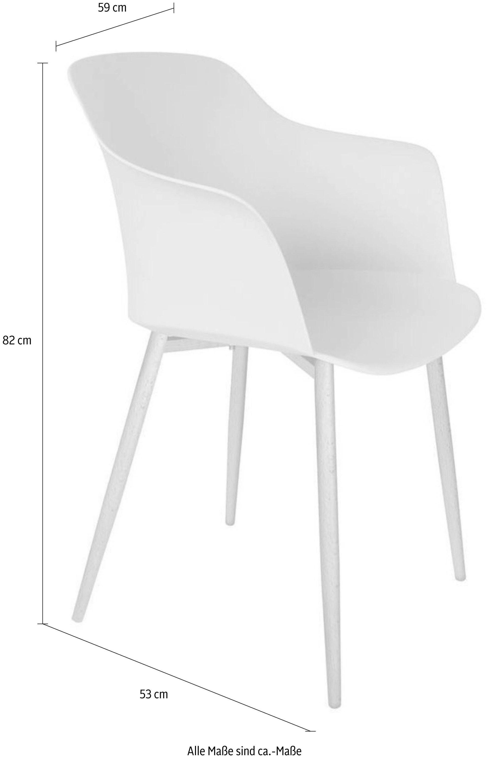 Kayoom Stoel Chester 110 4-set, eenvoudige vorm, geschikt voor elke woonruimte onderhoudsvriendelijk, comfortabel, eenvoudig afneembaar, eenvoudige vorm (set, 4 stuks)