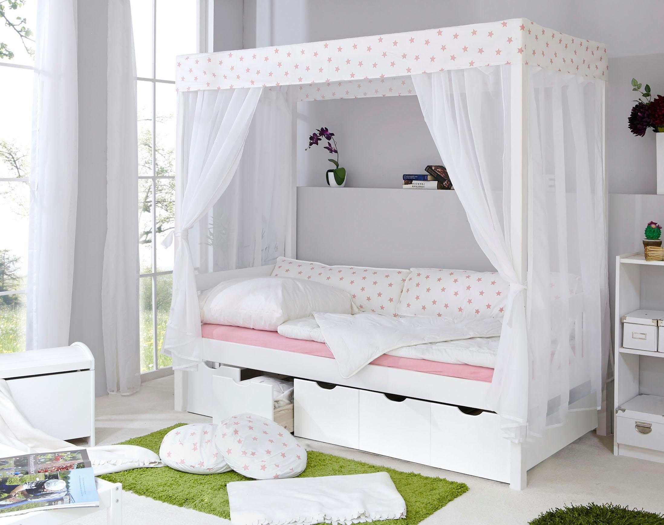 Ticaa Hemelbed Lino bedden wit