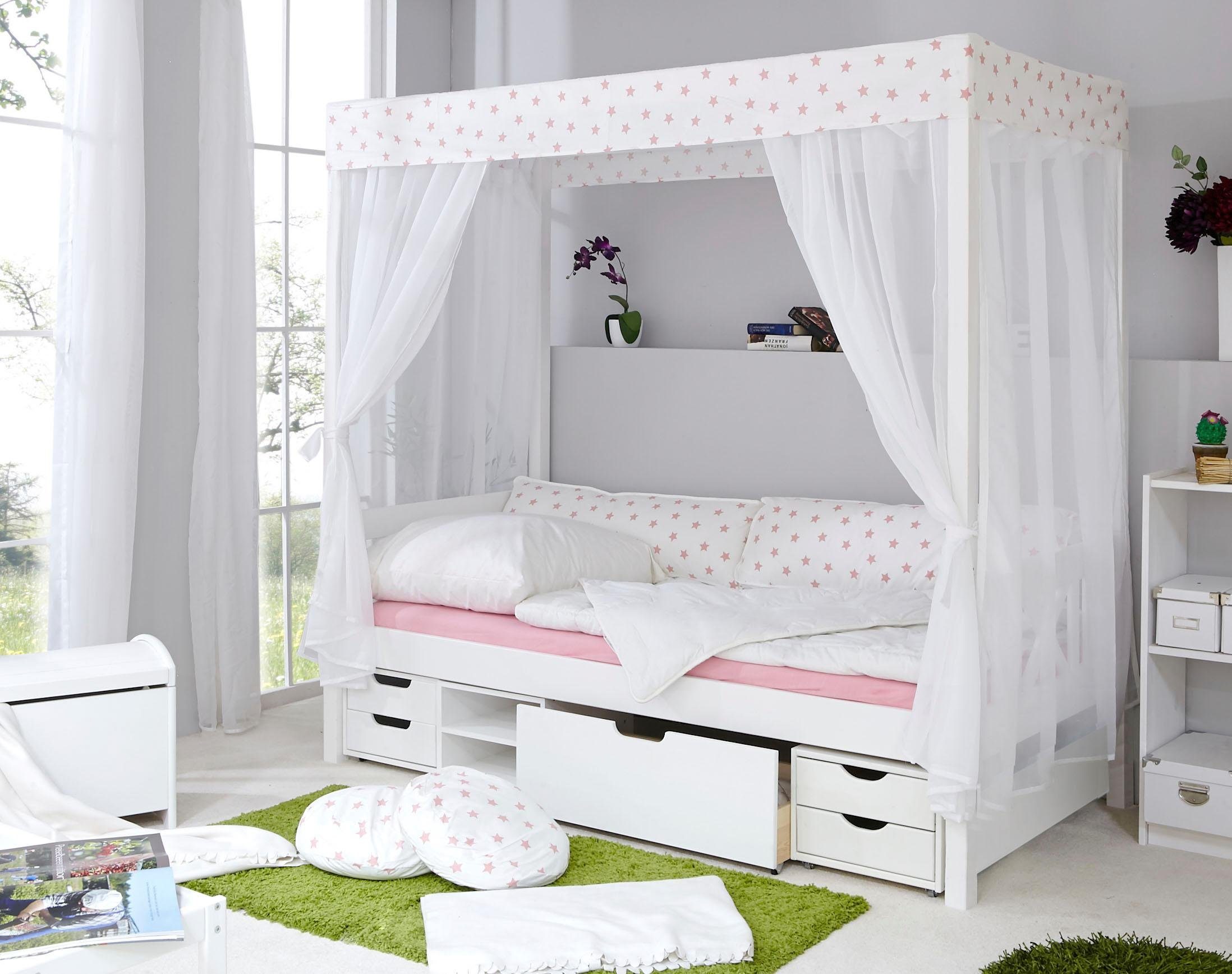 Ticaa Hemelbed Lino bedden wit