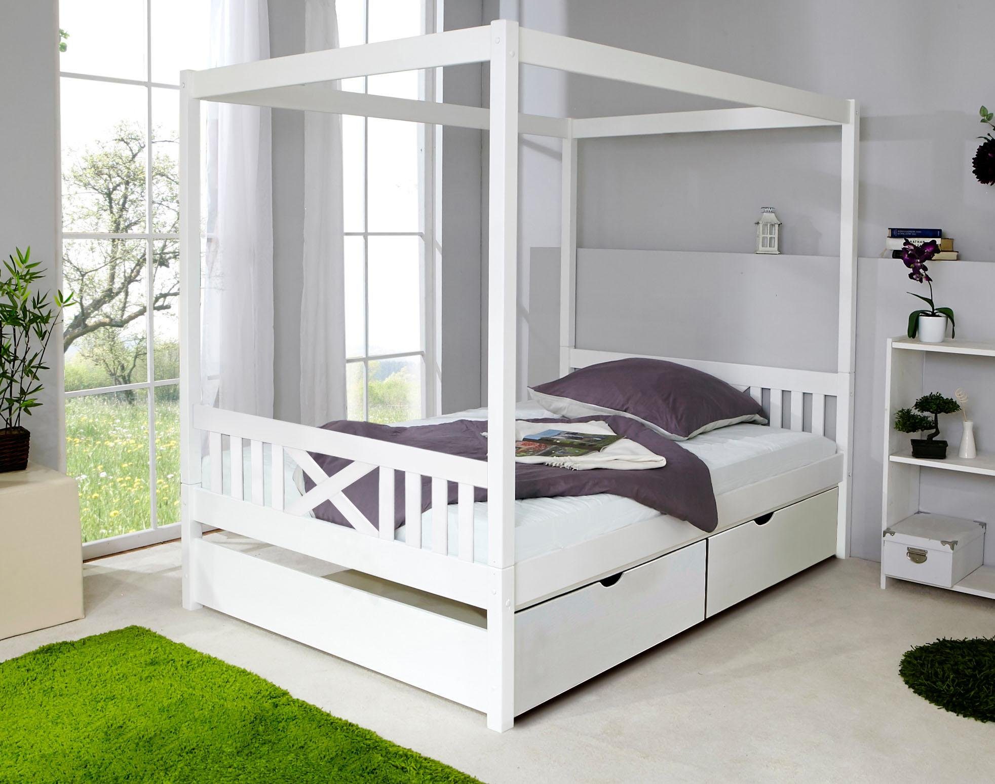 Ticaa Hemelbed Lino bedden wit