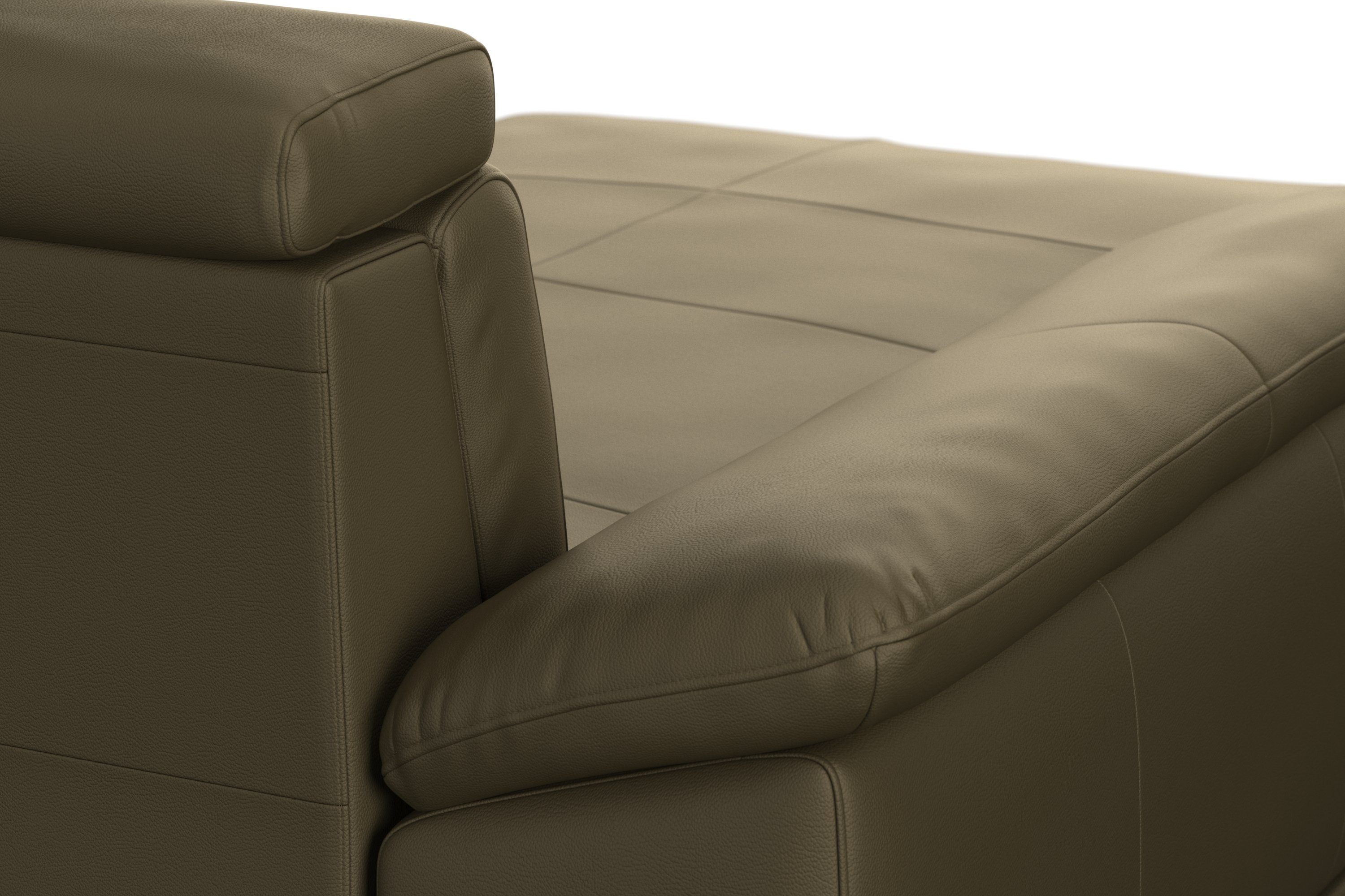 sit&more Zithoek Cabrio U-vorm, met zitdiepteverstelling, arm- en hoofdsteunverstelling