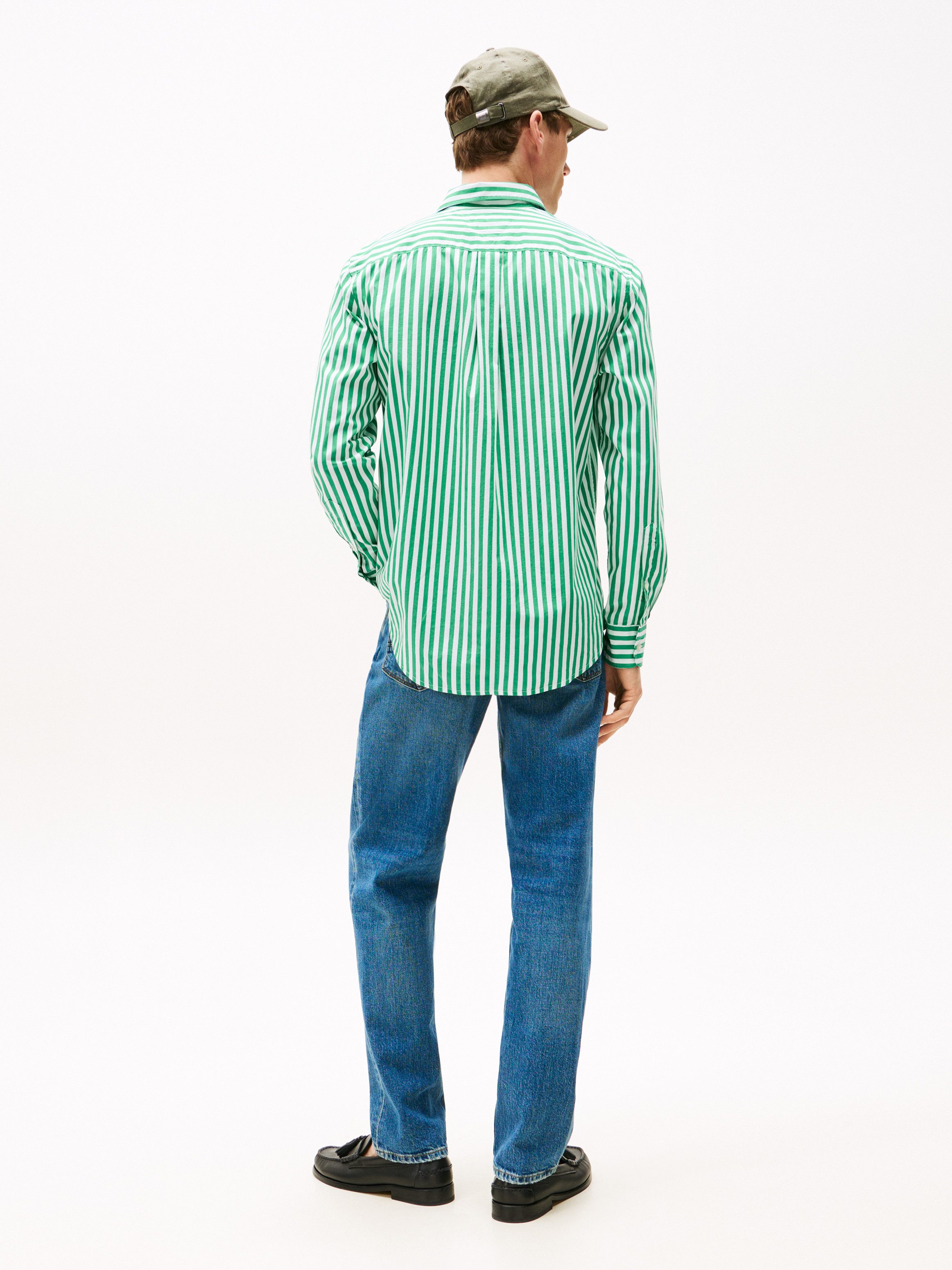 Tommy Hilfiger Overhemd met lange mouwen FLEX POPLIN BOLD STRIPE SHIRT