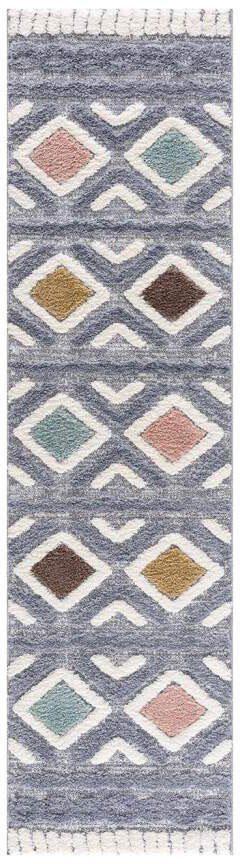Carpet City Hoogpolig vloerkleed Focus 3382 Boho-tapijt, hoog-laag patroon / 3D-effect, voor woonkamer, slaapkamer
