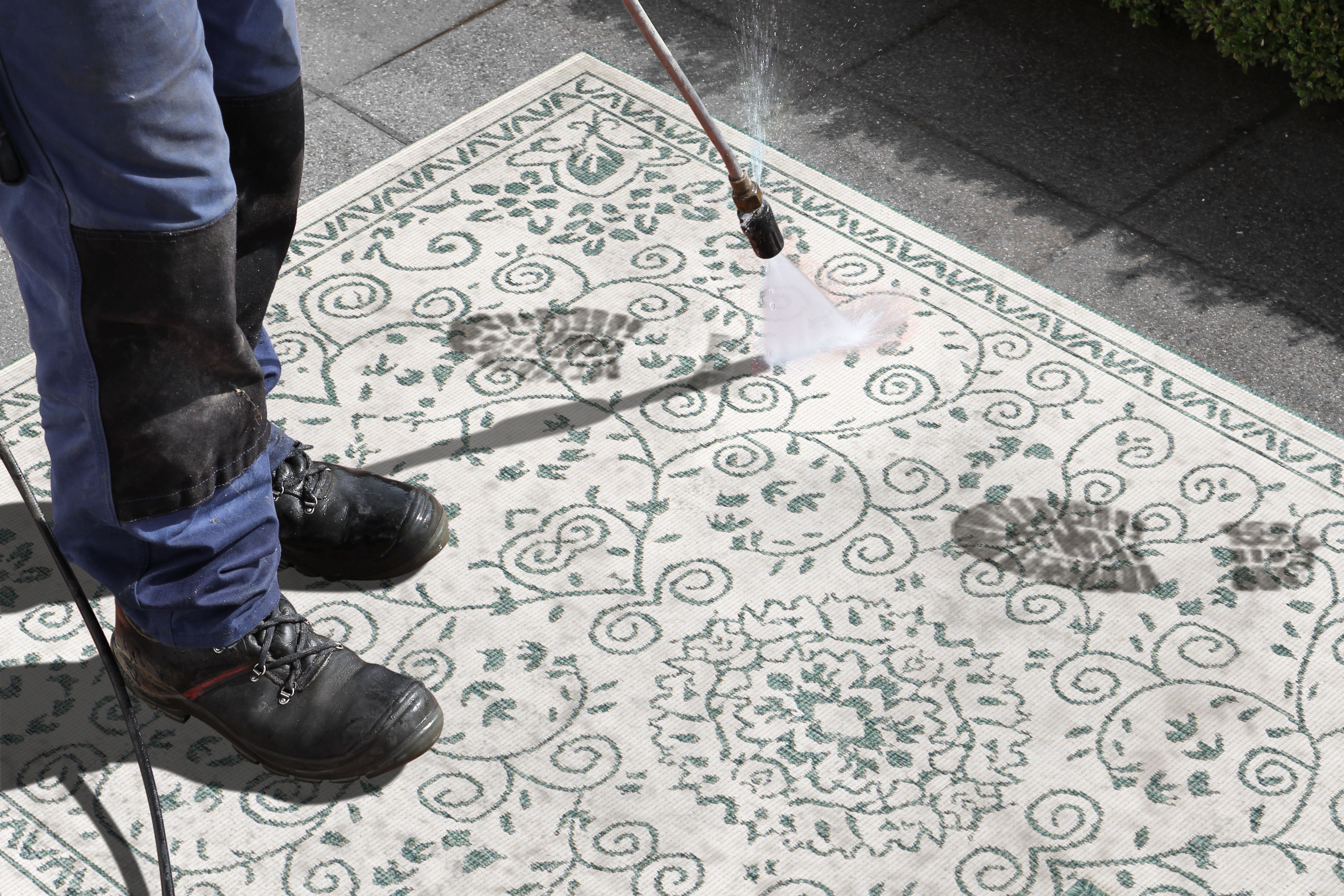 NORTHRUGS Vloerkleed LEYTE tweezijdig te gebruiken kleed In- & outdoor, vloerkleed, vintage, weerbestendig, balkon, tuin, woonkamer