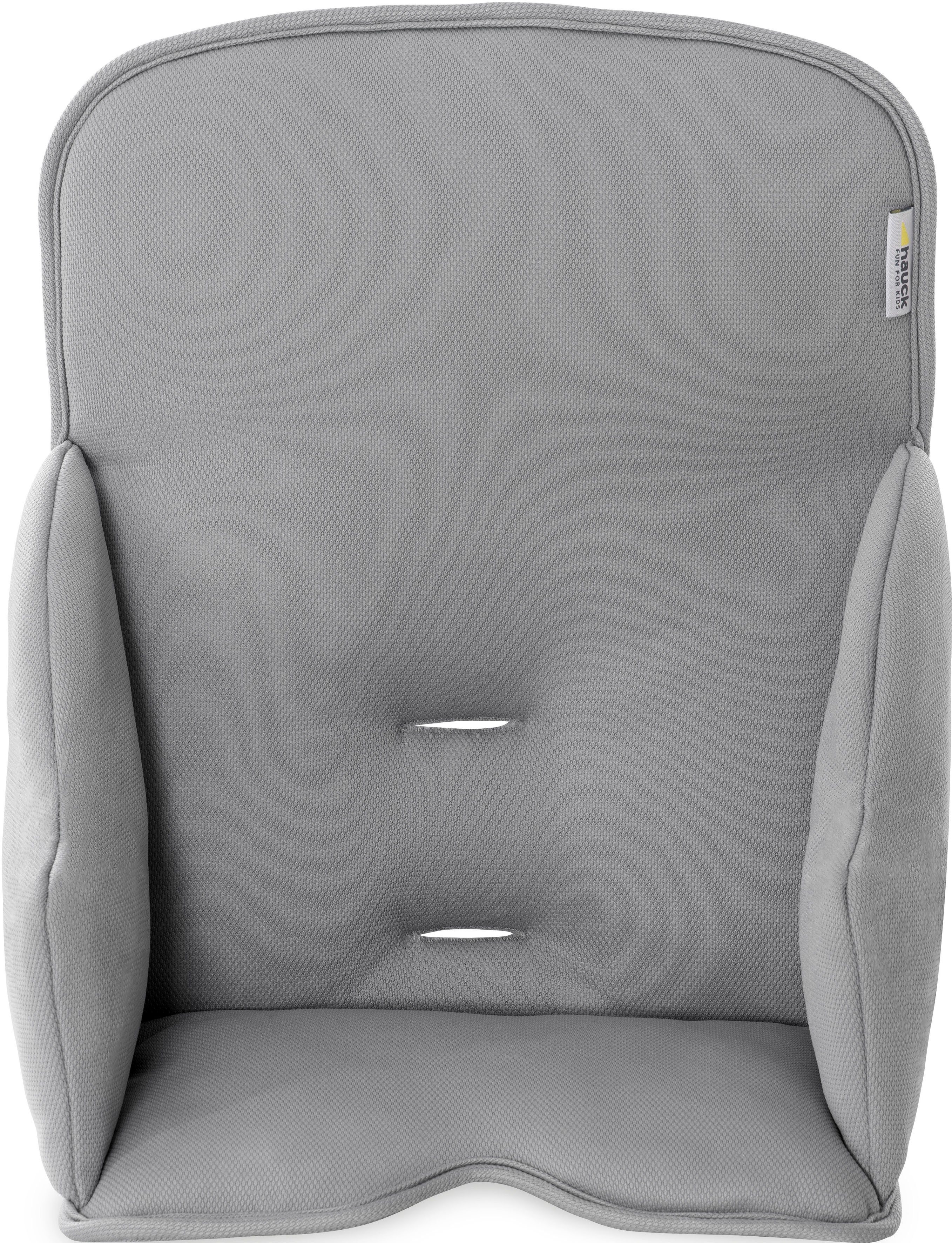 Hauck Stoelverkleiner Alpha Cosy Comfort, stretch grey voor de alpha+ houten kinderstoel
