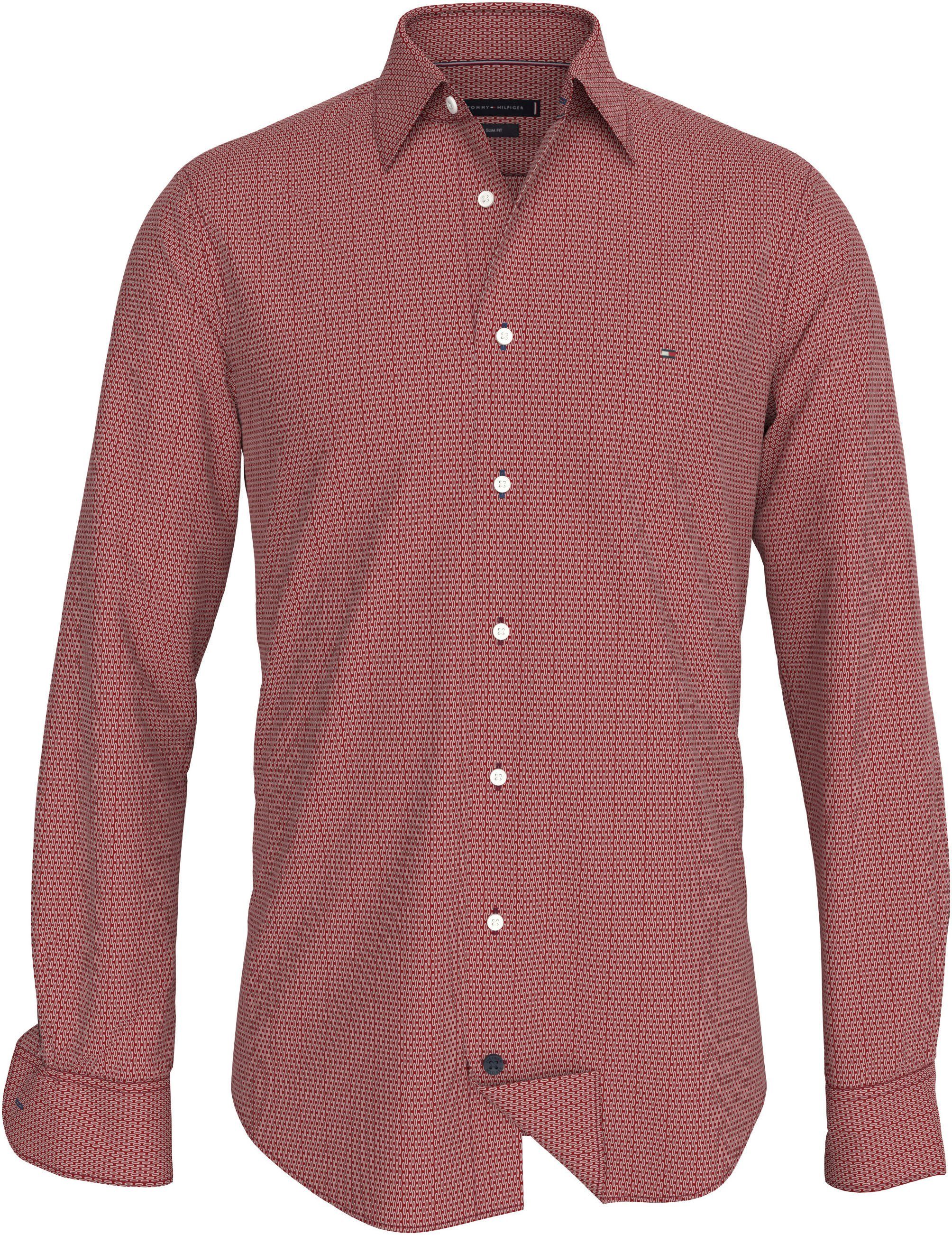 Tommy Hilfiger Businessoverhemd CL STRETCH GEO PRINT SF SHIRT