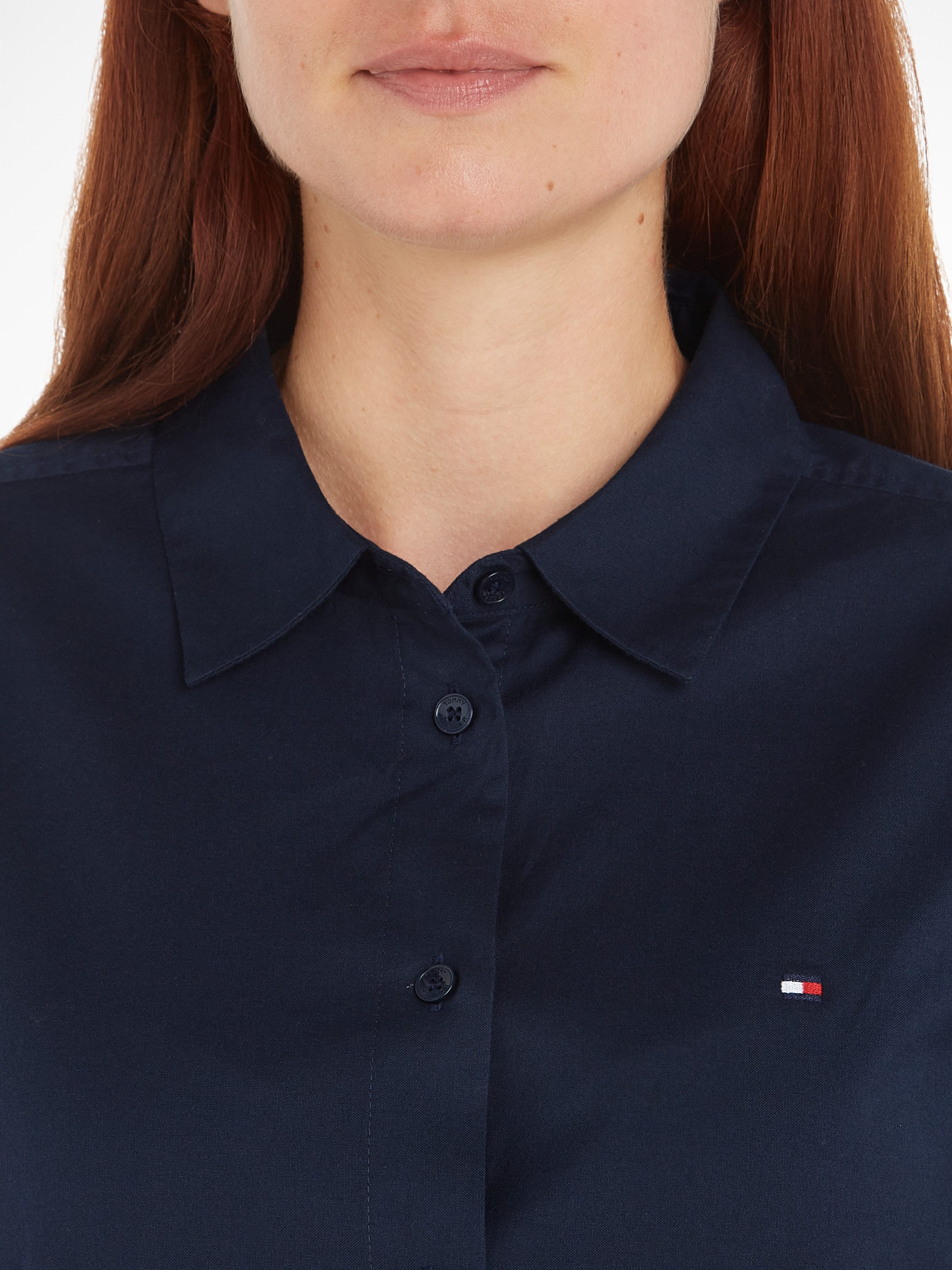 Tommy Hilfiger Overhemdblouse STRETCH OXFORD REGULAR SHIRT