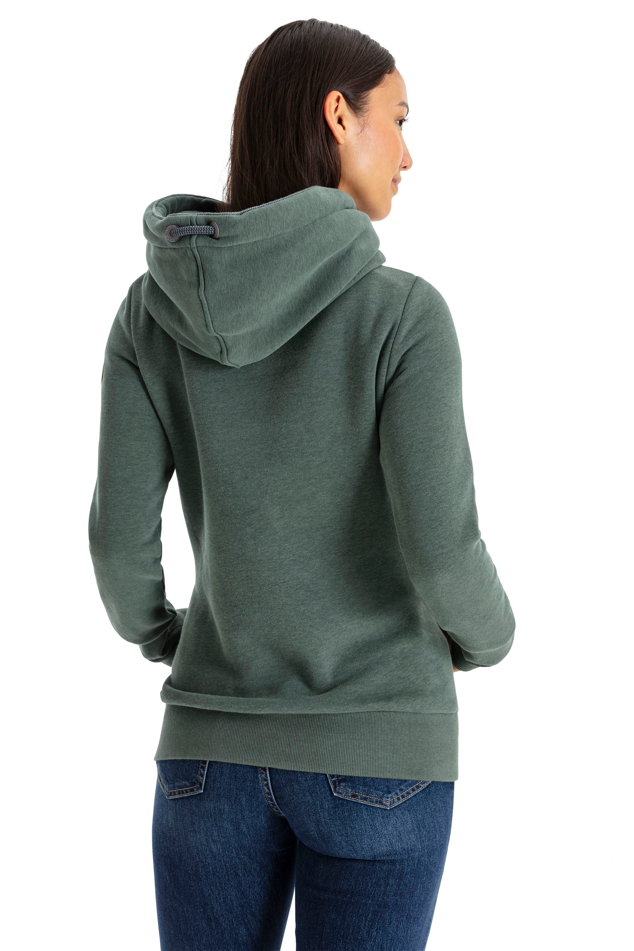 Ragwear Hoodie GRIPYBUTTON Sweater met rustieke koordaccenten