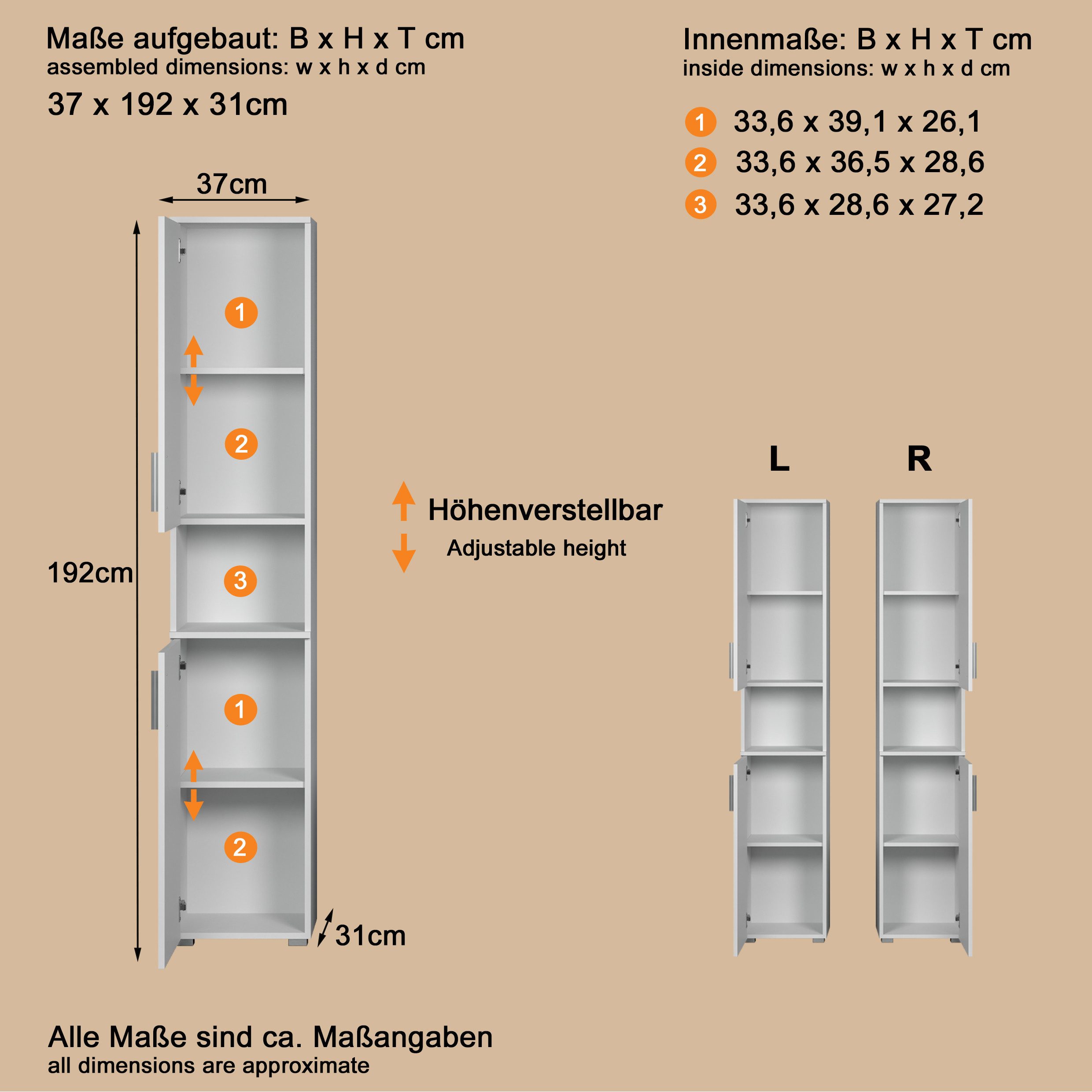 welltime Hoge kast Praag (1 stuk)