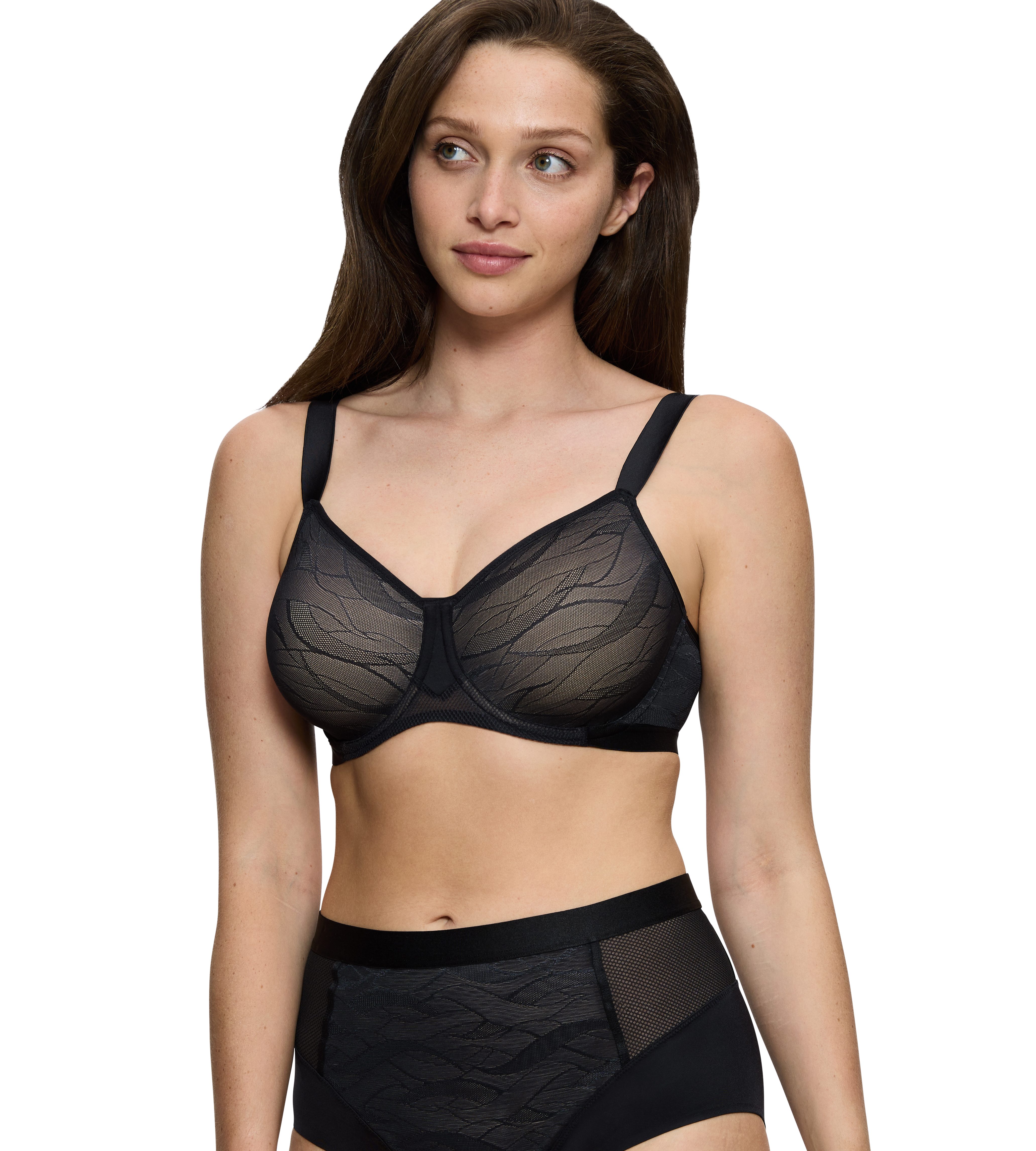Triumph Minimizer-bh Airy Sensation W01 maakt de borst optisch kleiner met een cupmaat dames minimizer bh's maat 75 C zwart