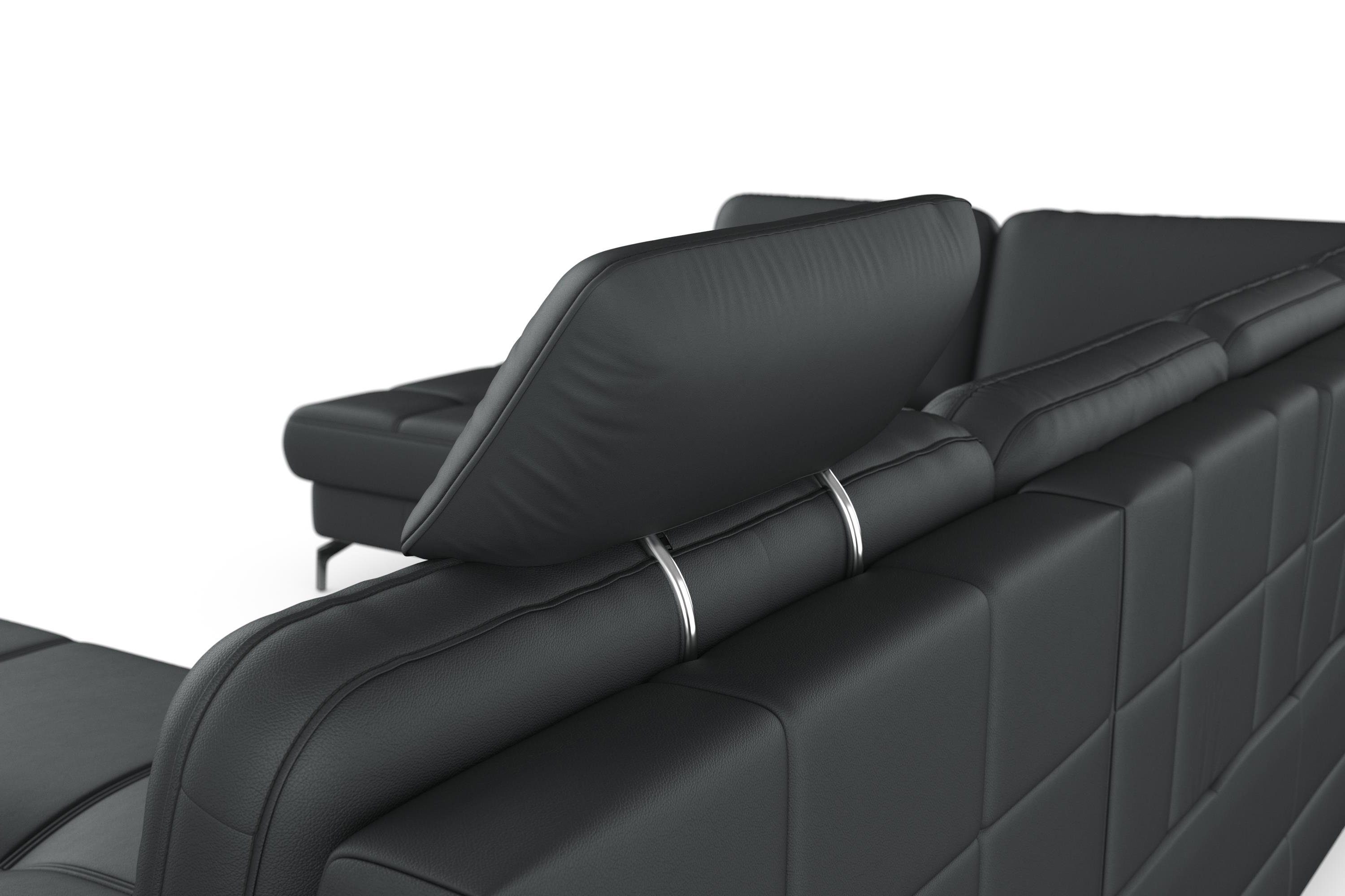 sit&more Zithoek Bendigo U-vorm inclusief zitdiepteverstelling, bodemvrijheid 12 cm, in 2 pootkleuren