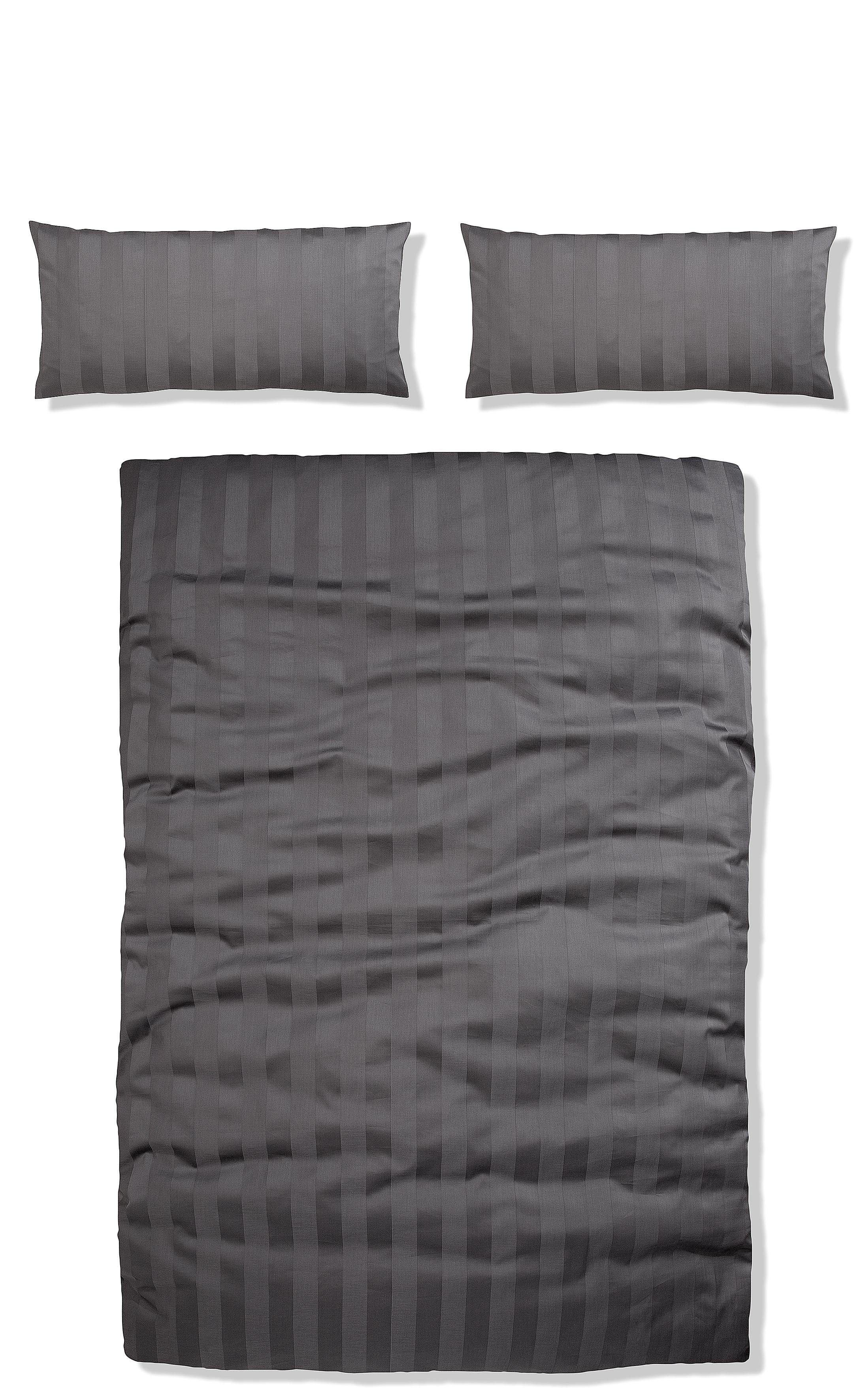Leonique Overtrekset Malia in mt. 135x200 of 155x220 cm tijdloze beddengoed van katoen, beddengoed in mako-satijnkwaliteit