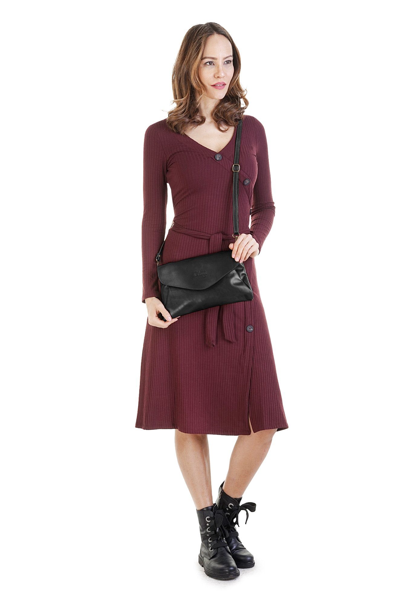 Cluty Avondtasje echt leer, made in italy