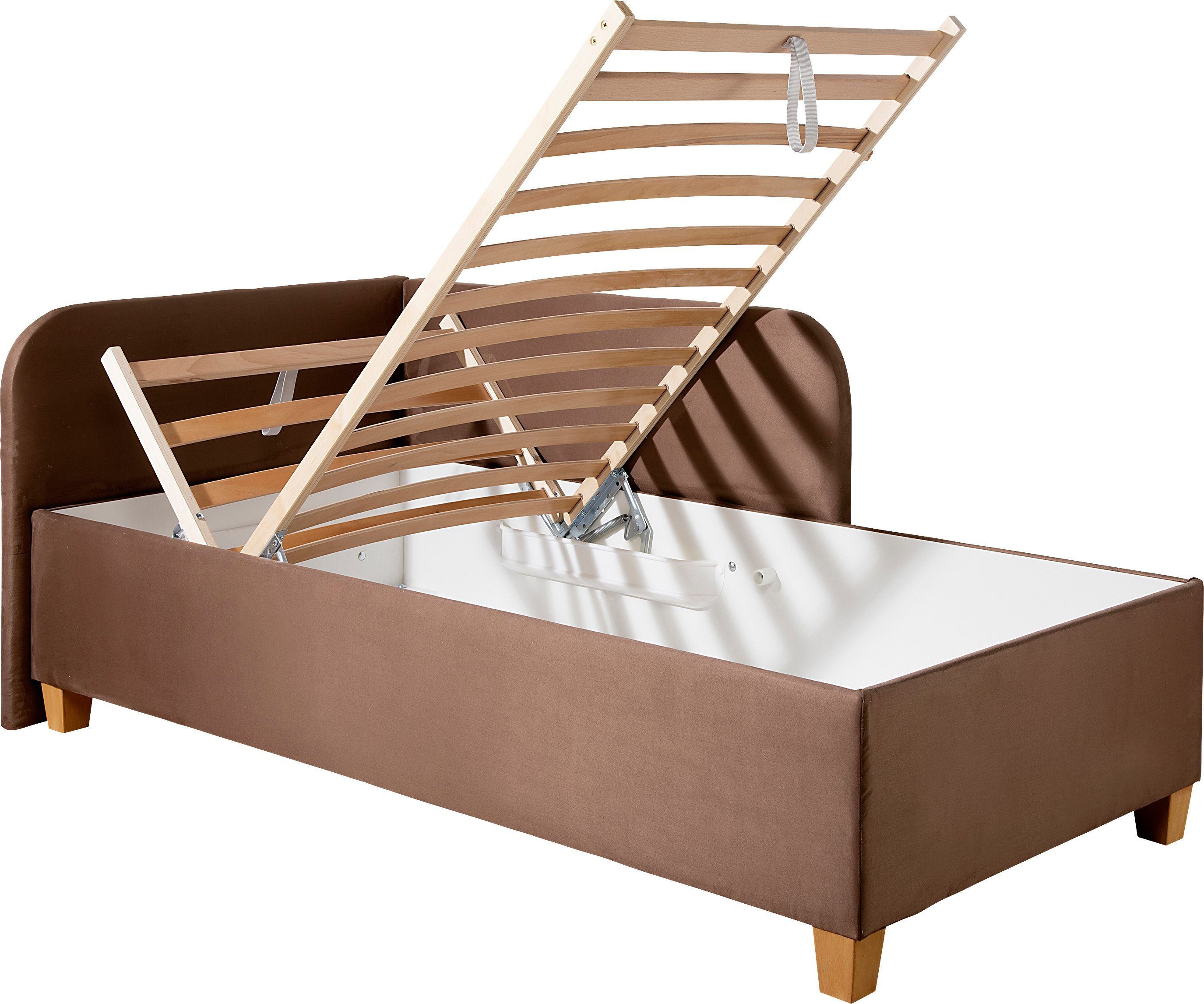 Maintal Bed Aolana met bedkist, in 2 breedten, binnenvering- of bonell-matras ter keuze