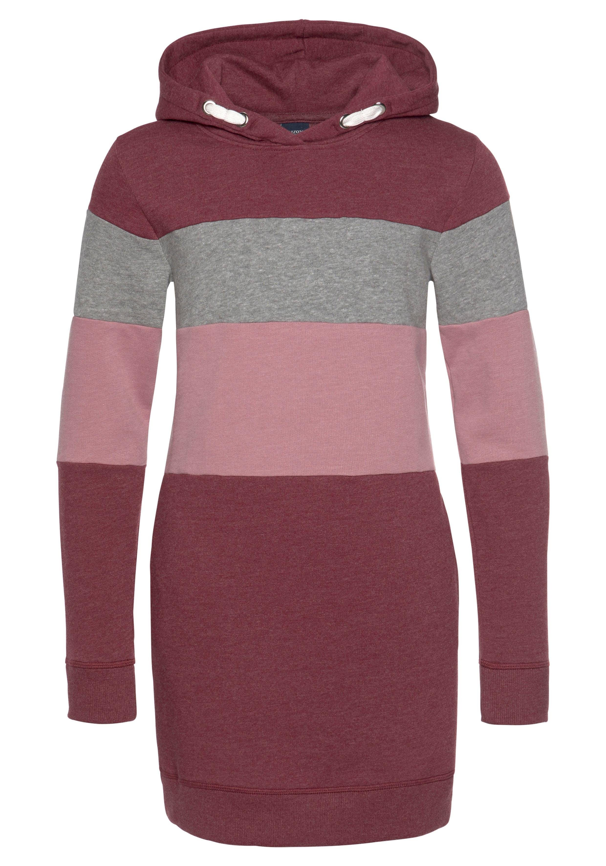 KIDSWORLD Sweatjurk lang, sportief streepdessin, van katoenmix, lange mouwen
