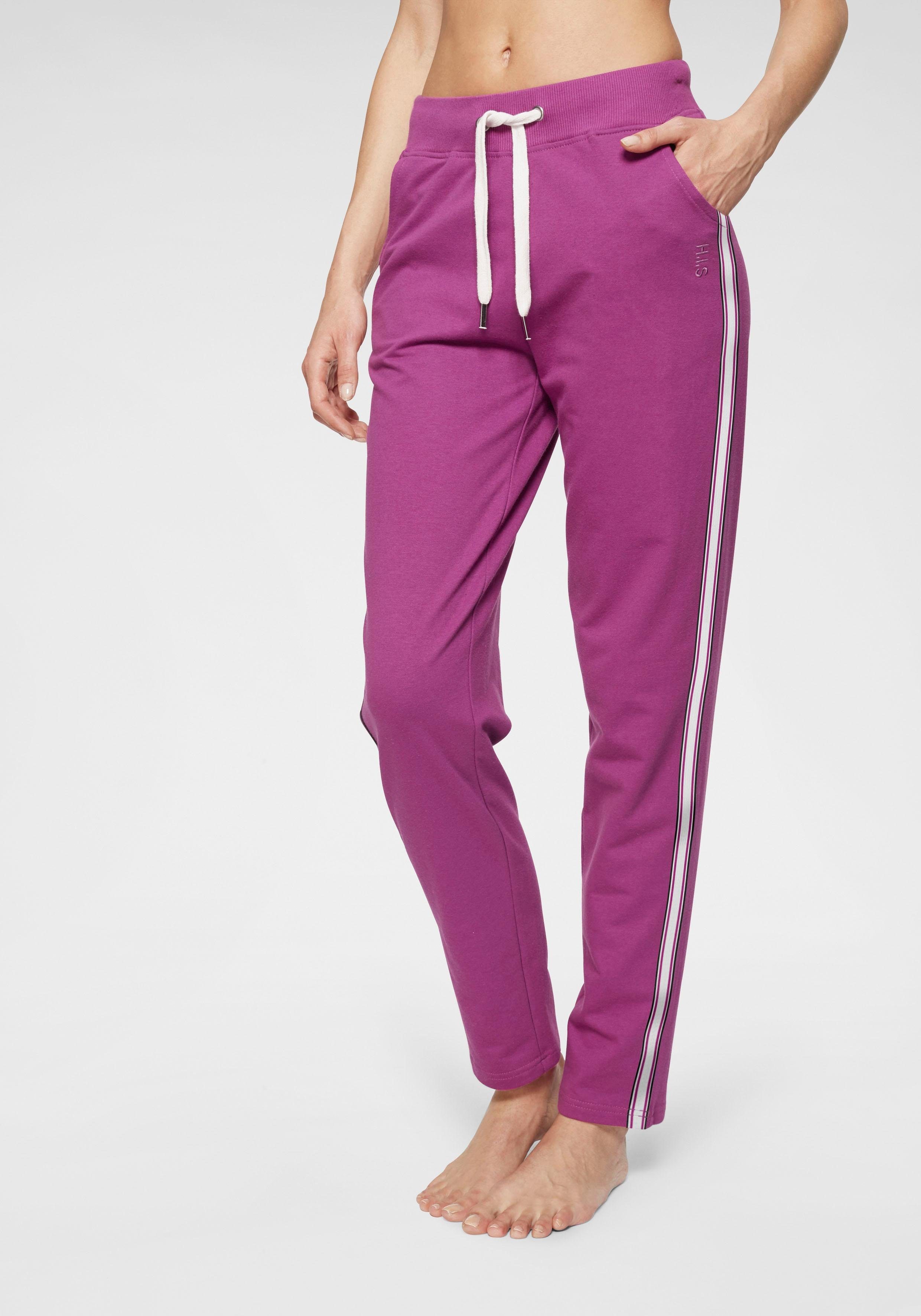H.I.S Homewearbroek -loungebroek met zijstrepen en insteekzakken, loungewear