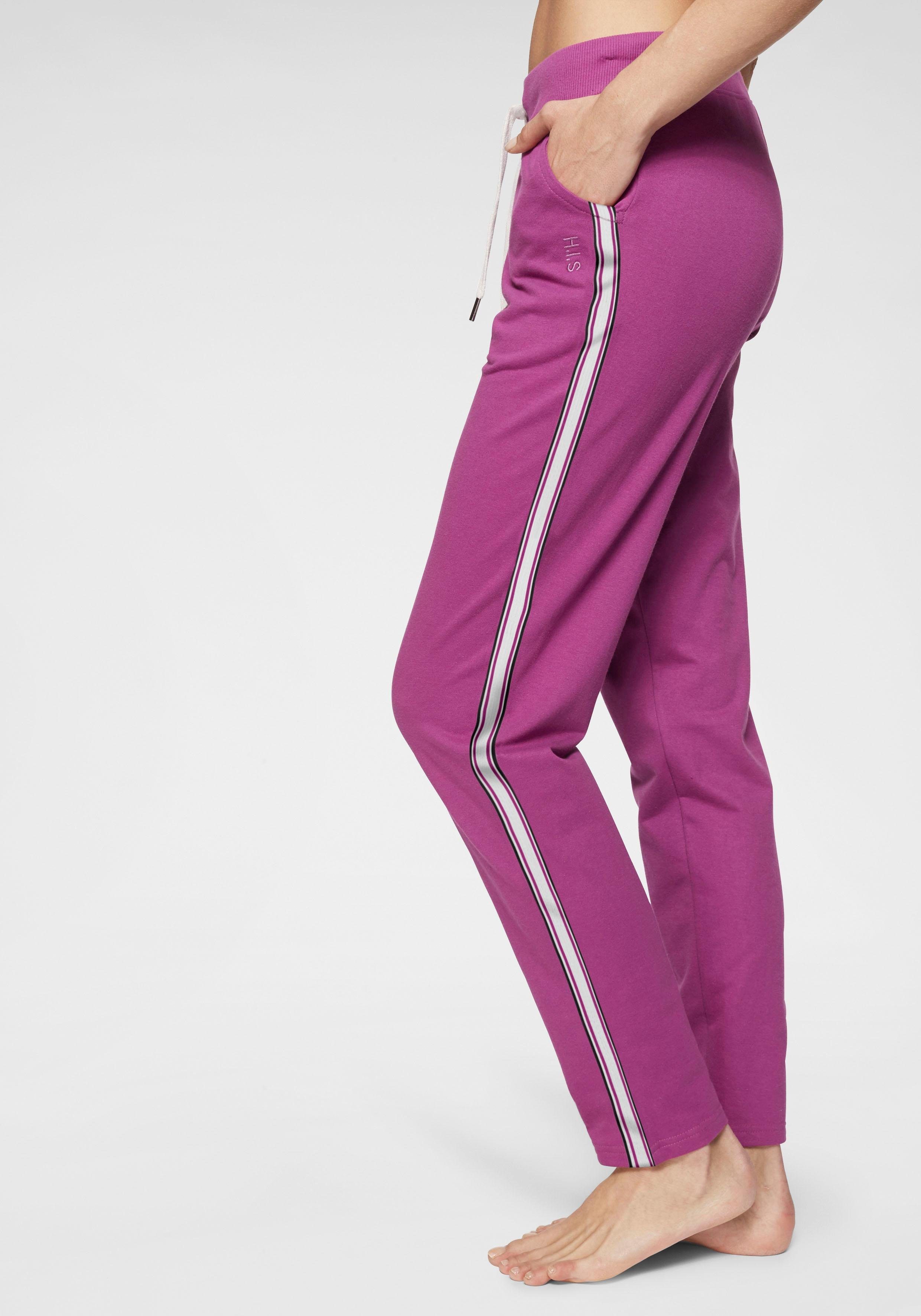 H.I.S Homewearbroek -loungebroek met zijstrepen en insteekzakken, loungewear