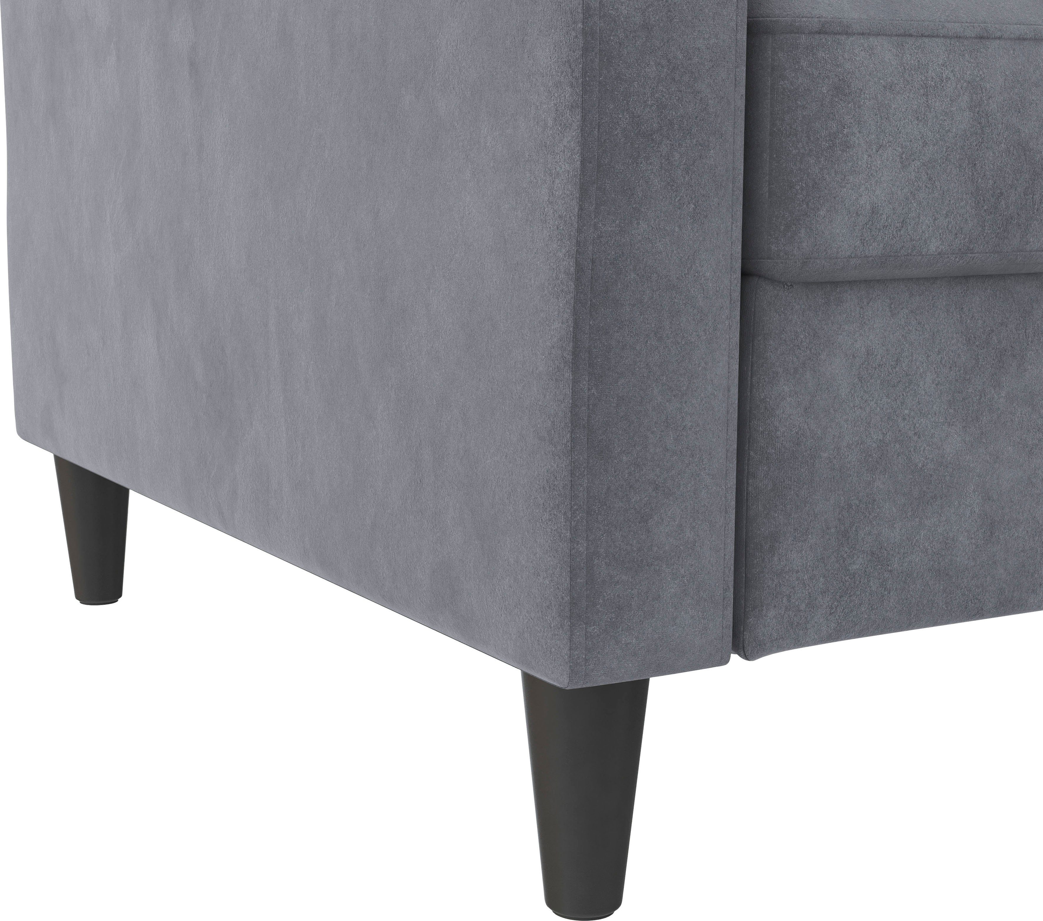 Dorel Home 3-zitsbank Hartford II Slaapfunctie, rugleuning 2-delig, 3-voudig verstelbaar, zithoogte 43 cm
