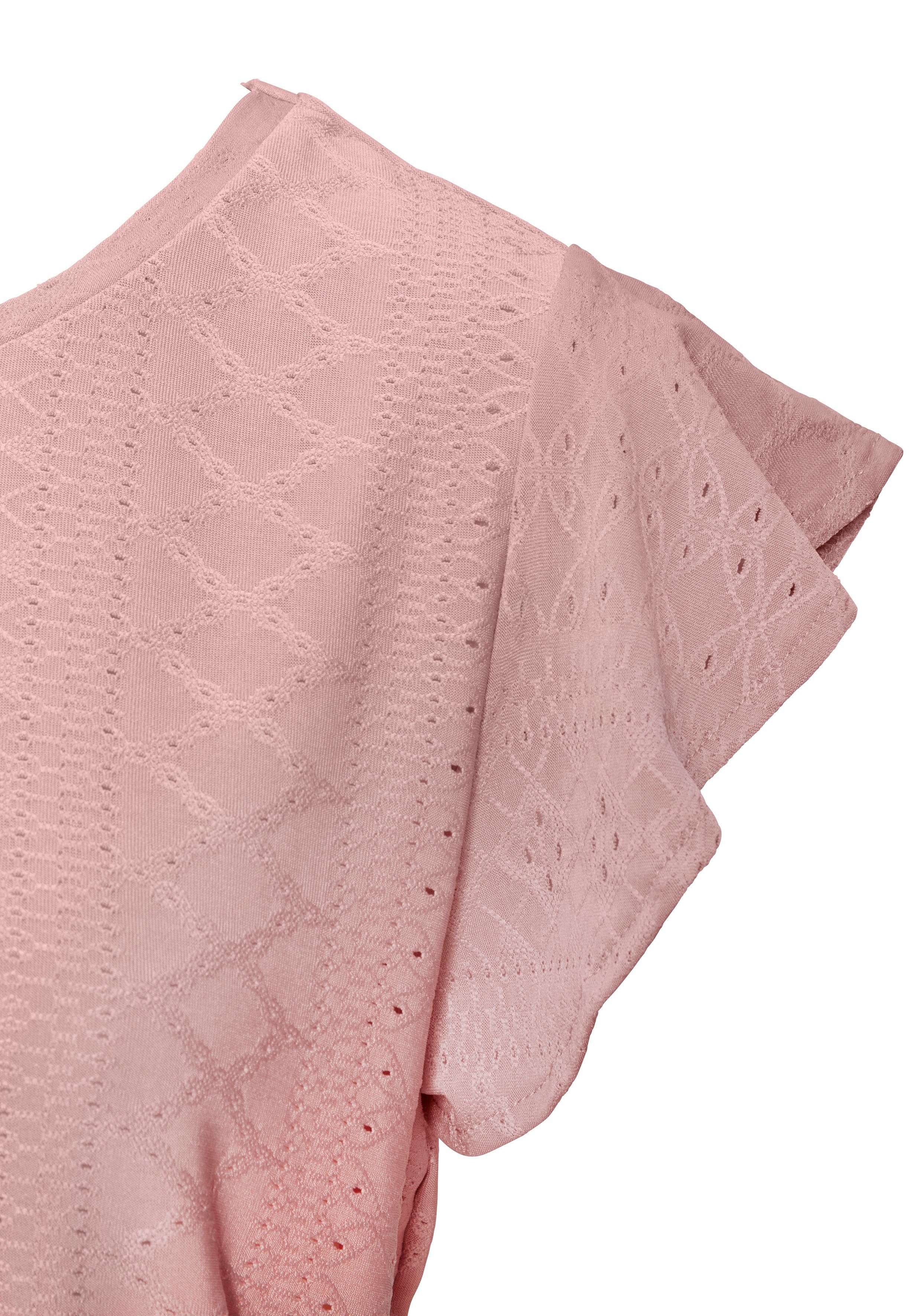 Vivance Shirt met korte mouwen Met broderie anglaise in een gemakkelijk te onderhouden kwaliteit (2-delig Set van 2)
