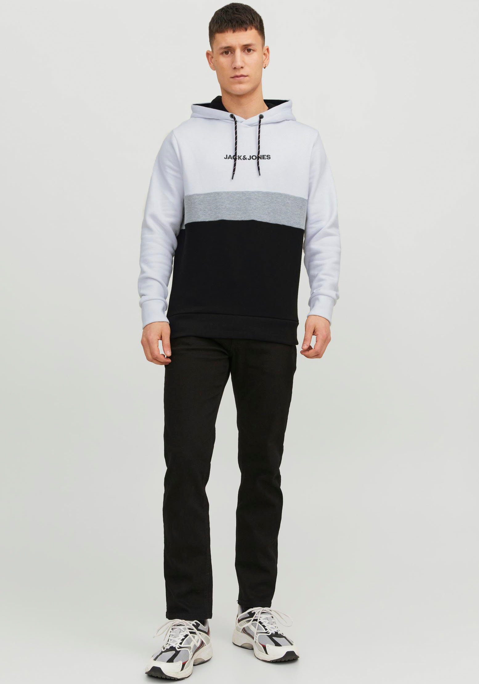 Jack & Jones Hoodie JJEREID BLOCKING SWEAT HOOD NOOS