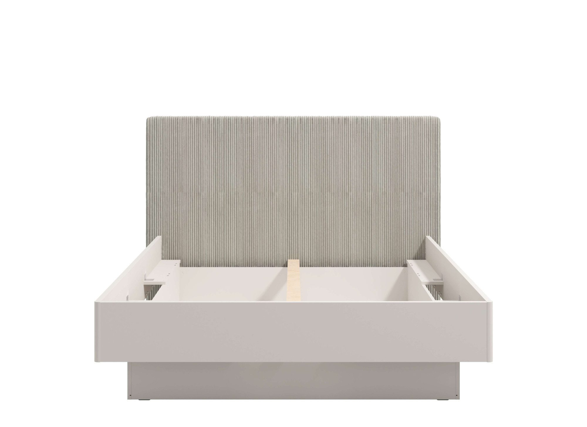 INOSIGN Bedframe Lucca bed, met gevoerd hoofdeinde, bekleed met zachte cordstof