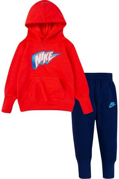 nike sportswear joggingpak g4g ft pullover pant set rood