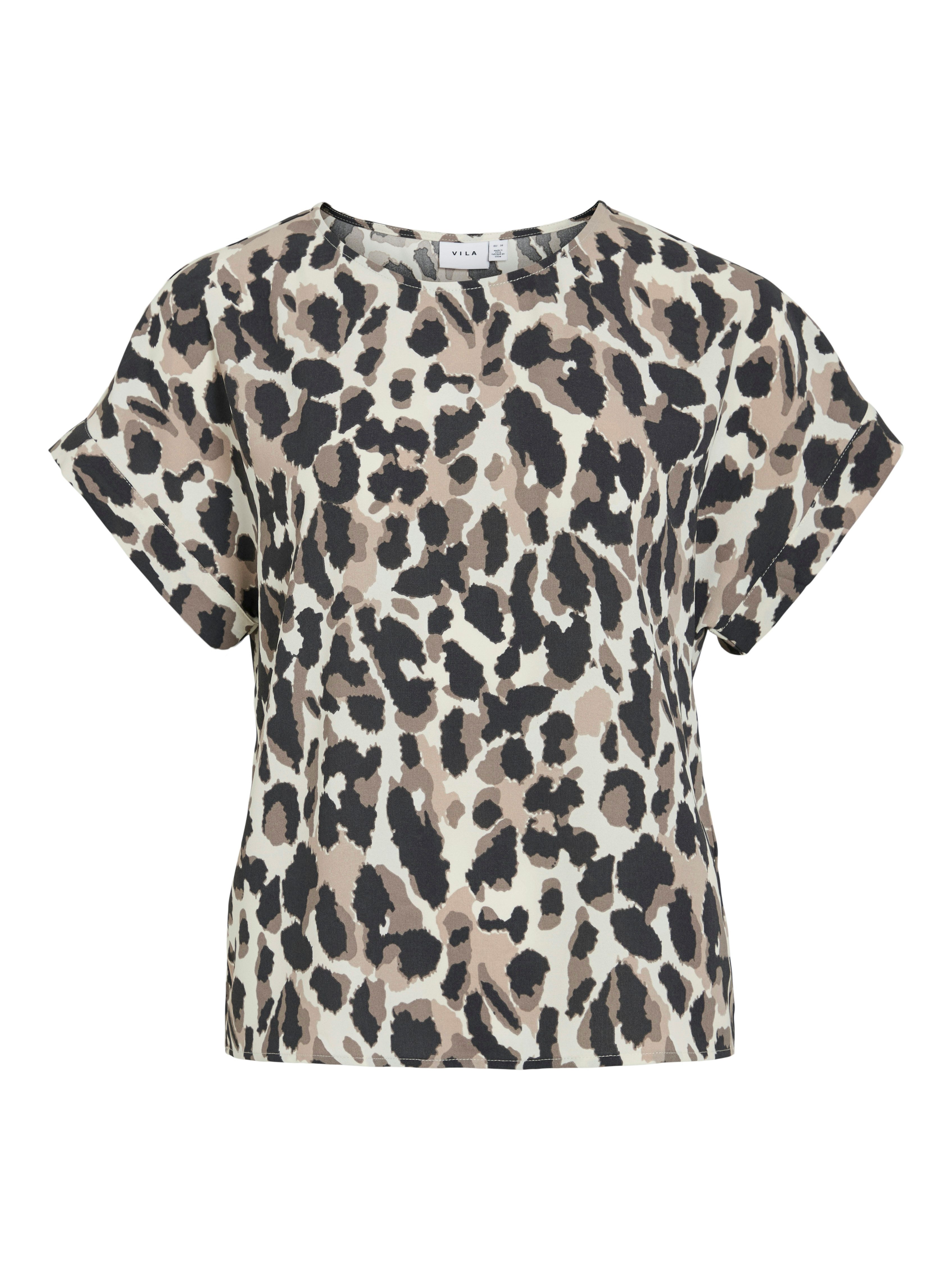 Vila Shirt met korte mouwen VIJOSA S/S TOP - NOOS