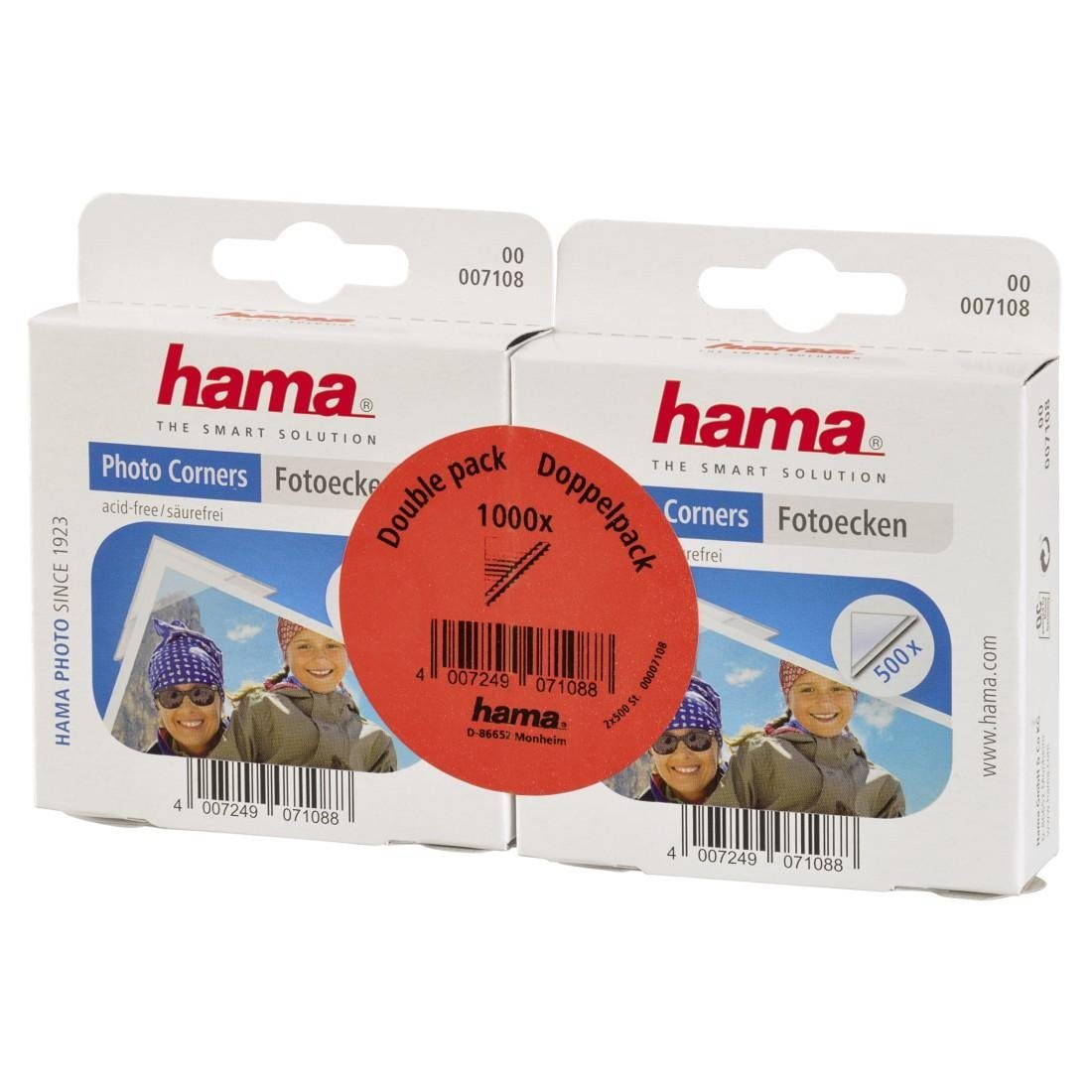 Hama Sticker Fotohoekjes-dispenser actie, 2x500 hoekjes, set van 2