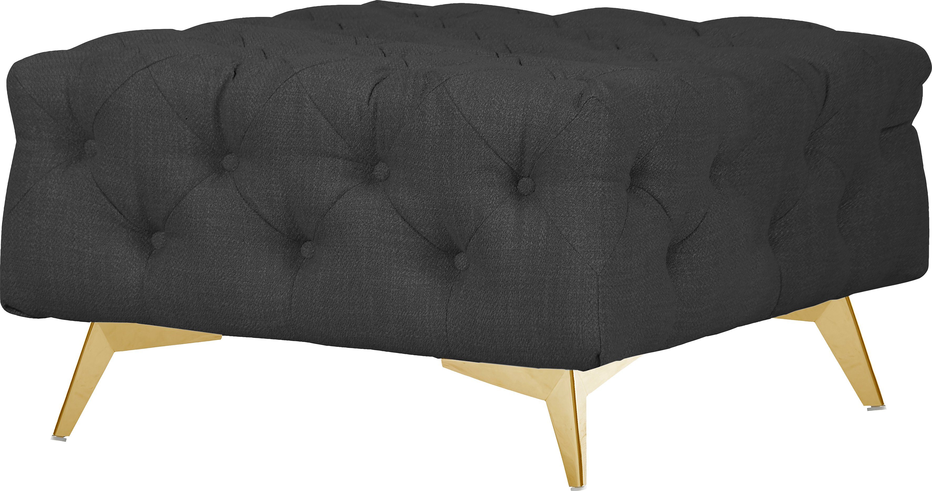 Leonique Hocker Glynis luxueuze capitonnage, moderne chesterfield look, kleur van de poten ter keuze