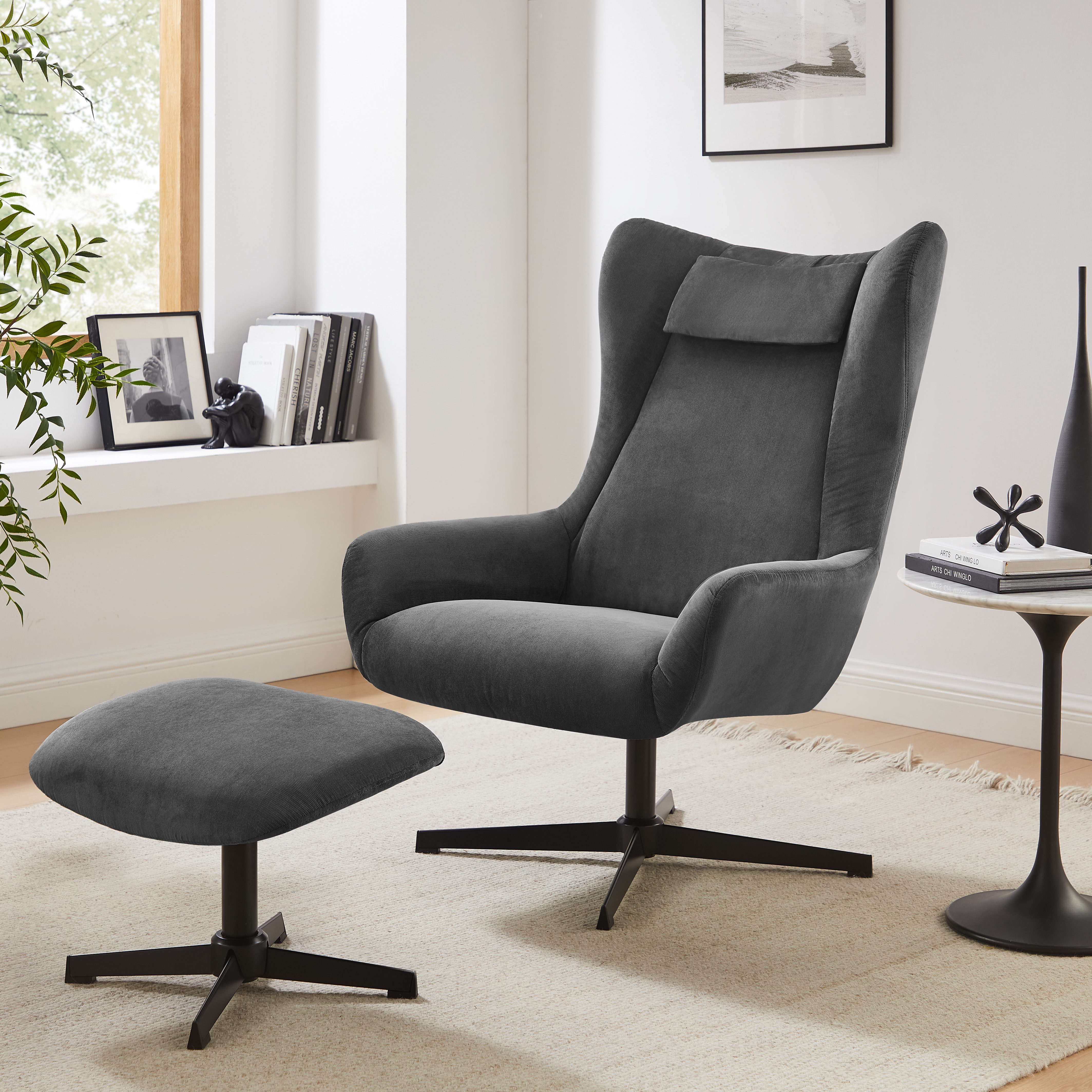 SalesFever Fauteuil met draaifunctie (set, 2 stuks)