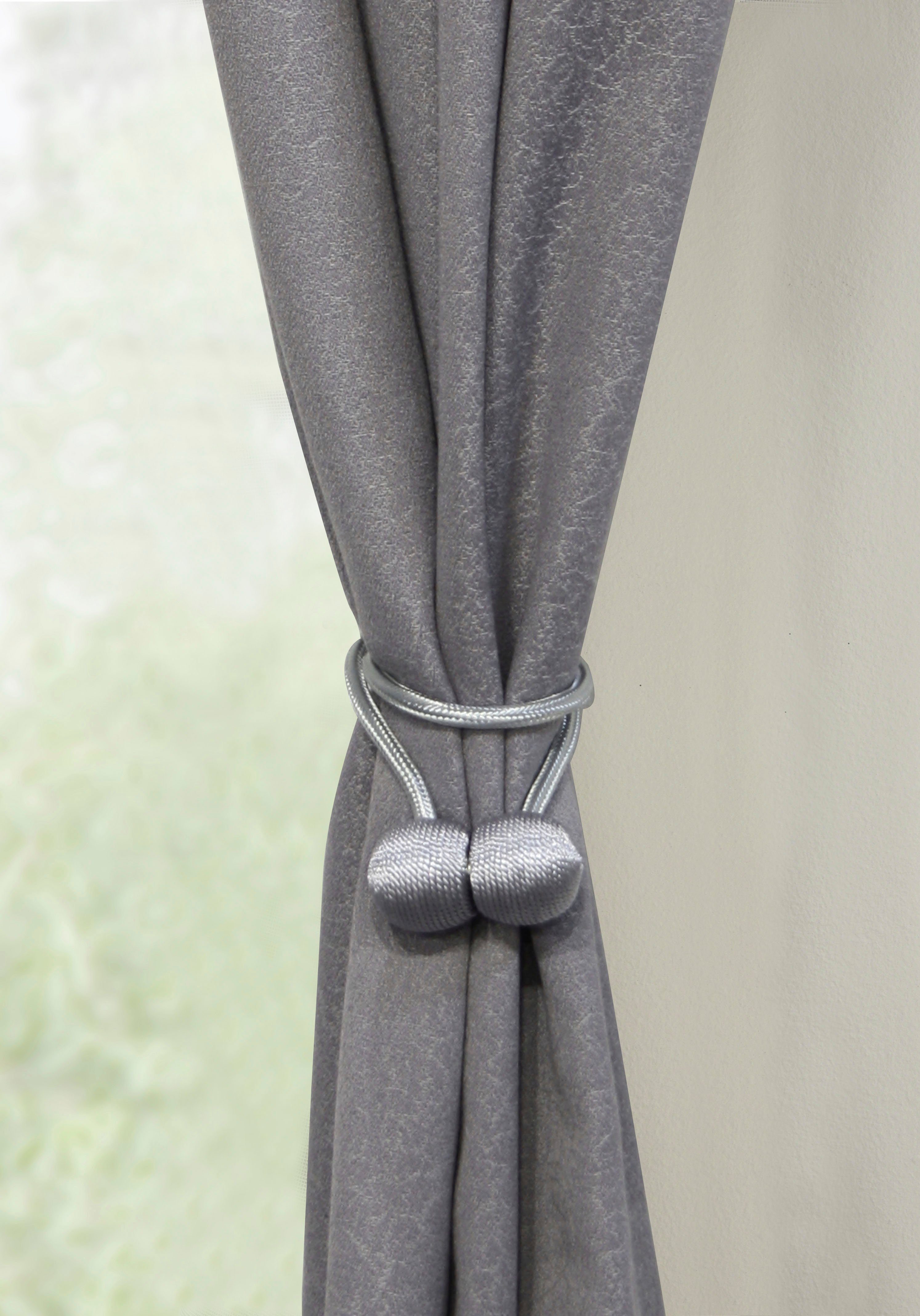 GARDINIA Embrasse Flex-S met magneet veelsoortige aanbrengmogelijkheden (2 stuks)