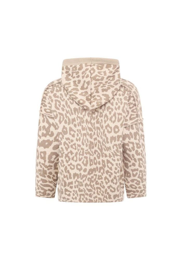 Zwillingsherz Hoodie Luipaard met dubbellaagse verwerking