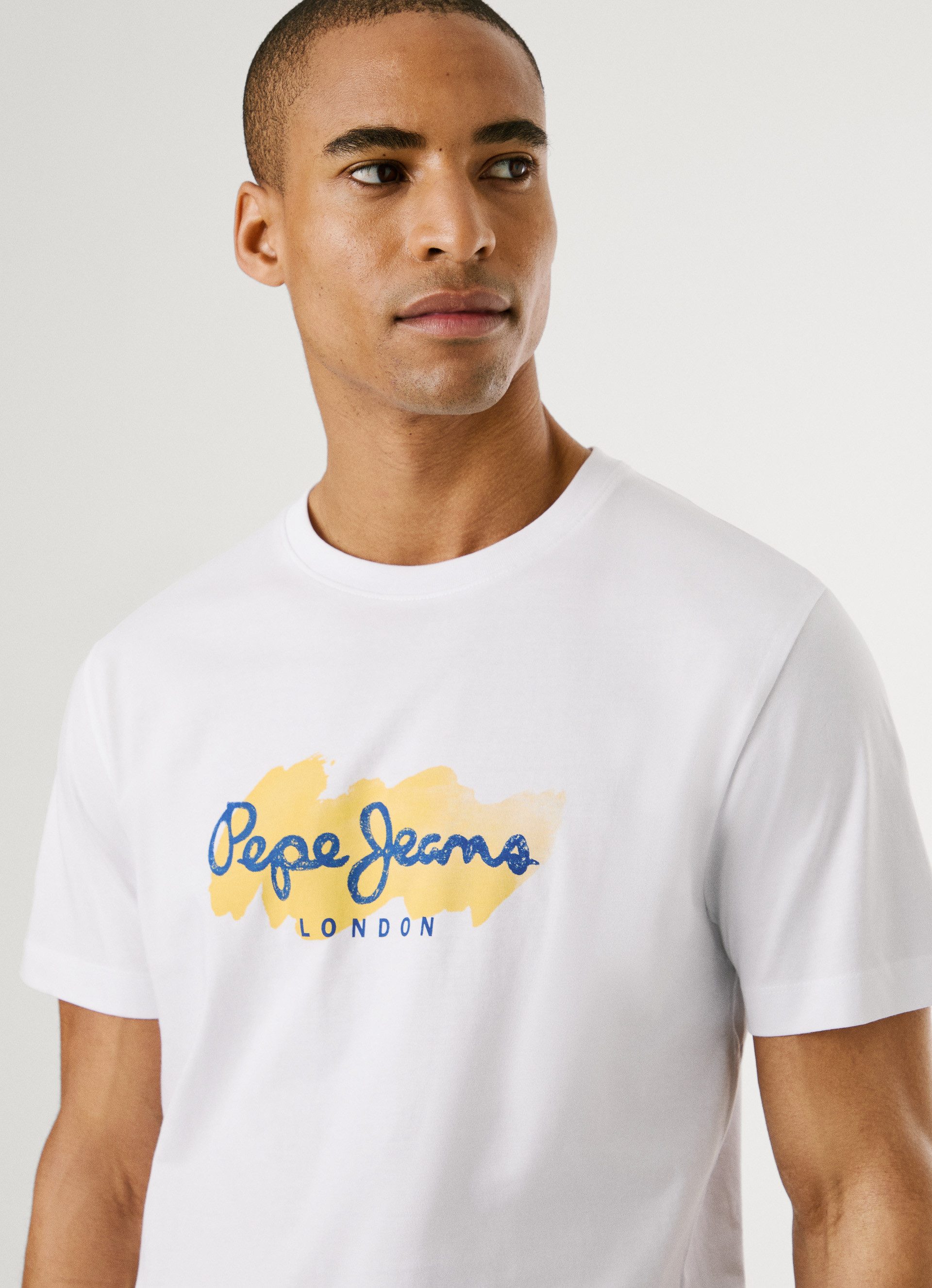 Pepe Jeans T-shirt MILTON TEE met logoprint voor
