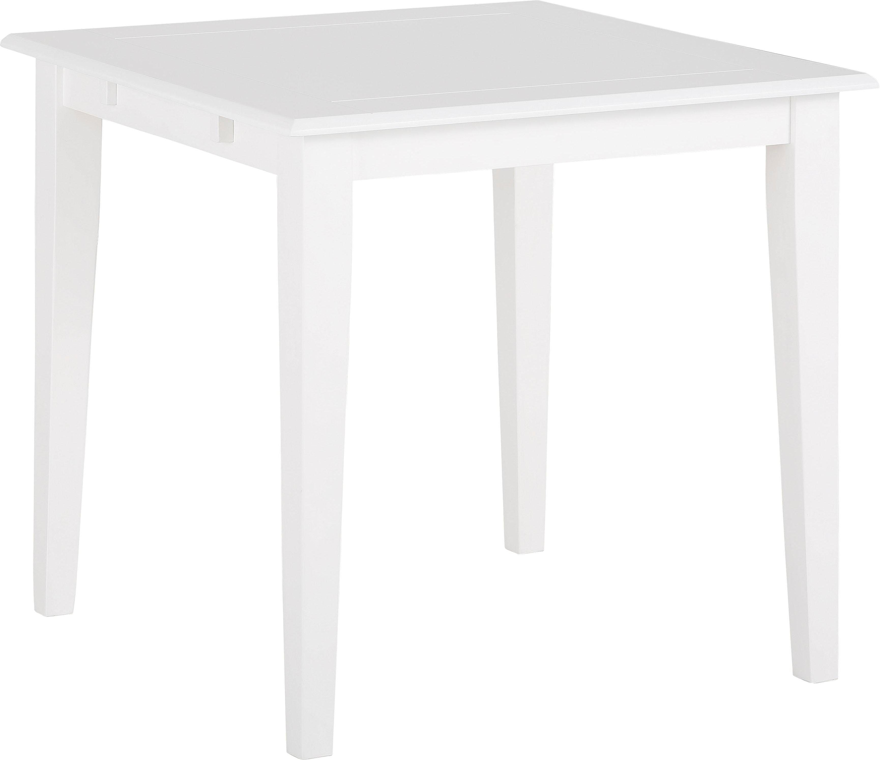 Home affaire Eethoek Olvera bestaand uit eettafel 80 cm en set van 2 eetkamerstoelen (3-delig) (set, 3-delig)