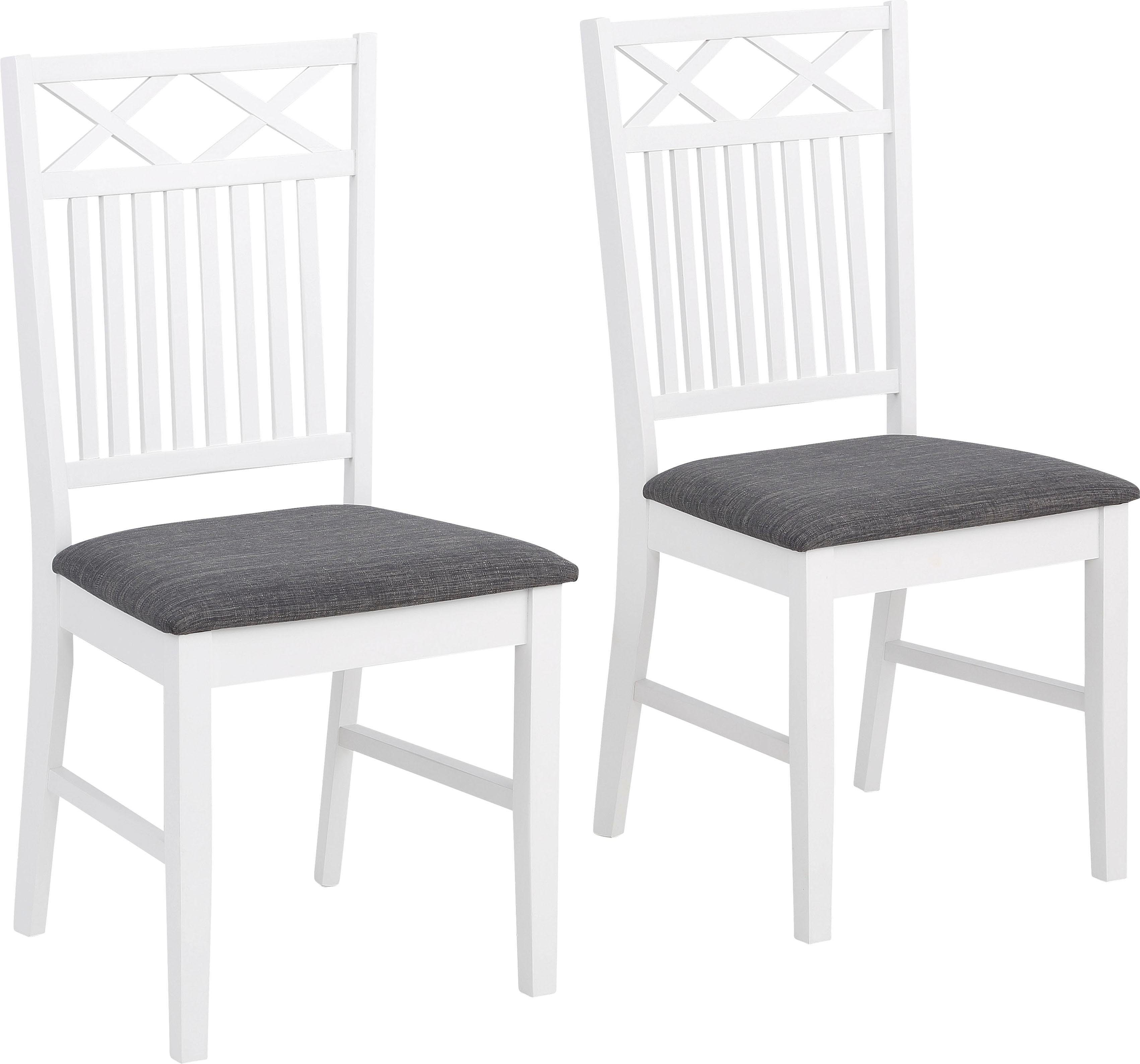 Home affaire Eethoek Olvera bestaand uit eettafel 80 cm, set van 2 eetkamerstoelen, insteekblad (set, 3-delig)