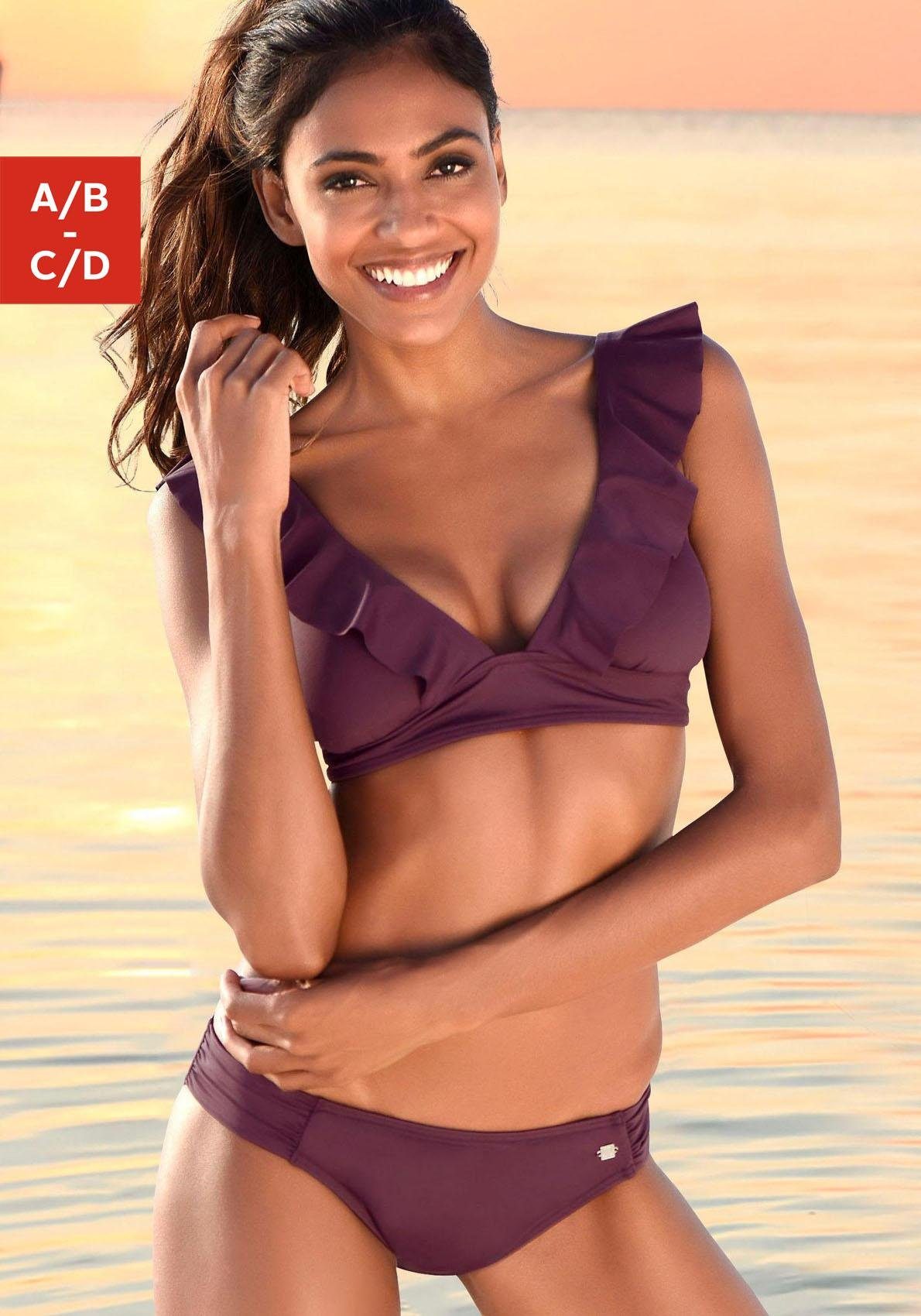 Jette Joop Triangelbikini met volant dames triangelbikini's maat 34 rood