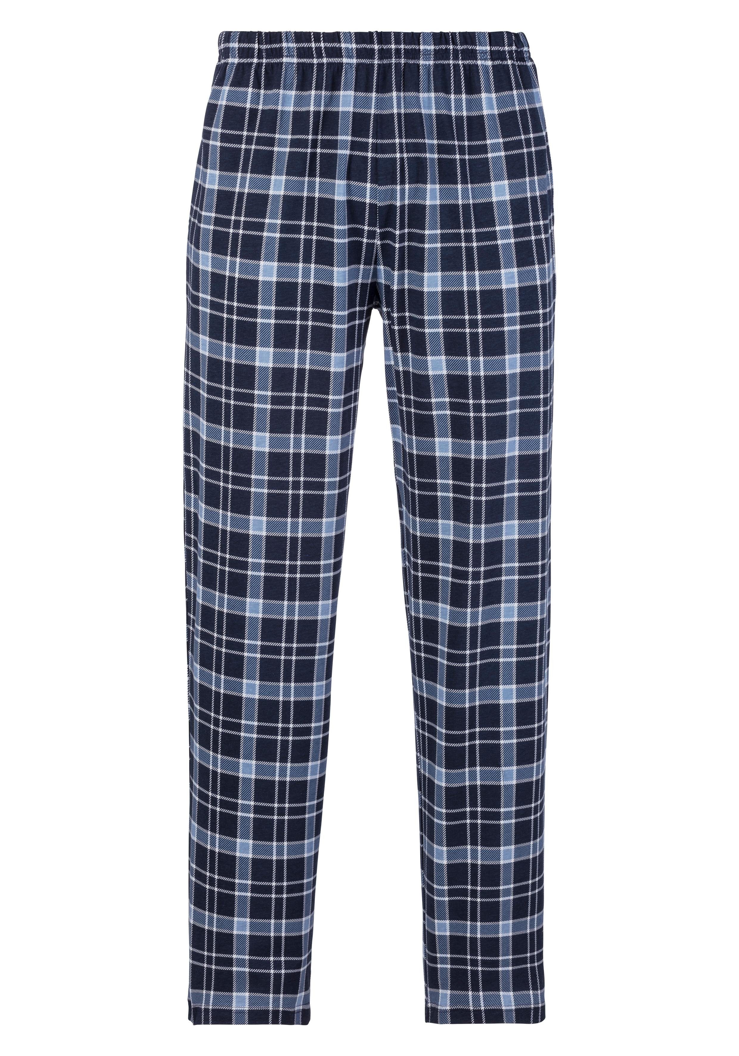 s.Oliver RED LABEL Beachwear Pyjama met geruite broek (2-delig, 1 stuk)