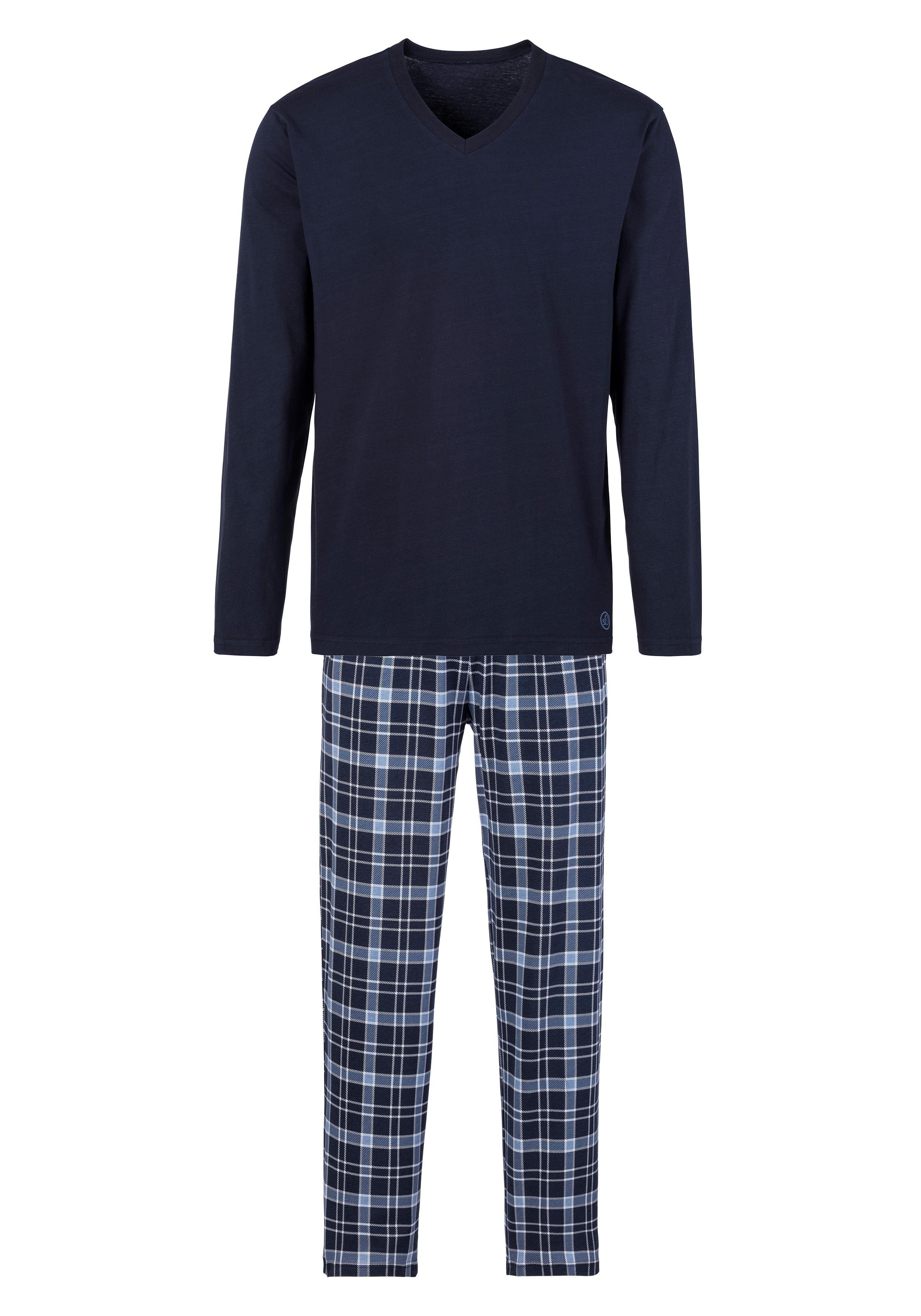 S.Oliver RED LABEL Beachwear Pyjama met geruite broek (2-delig, 1 stuk)
