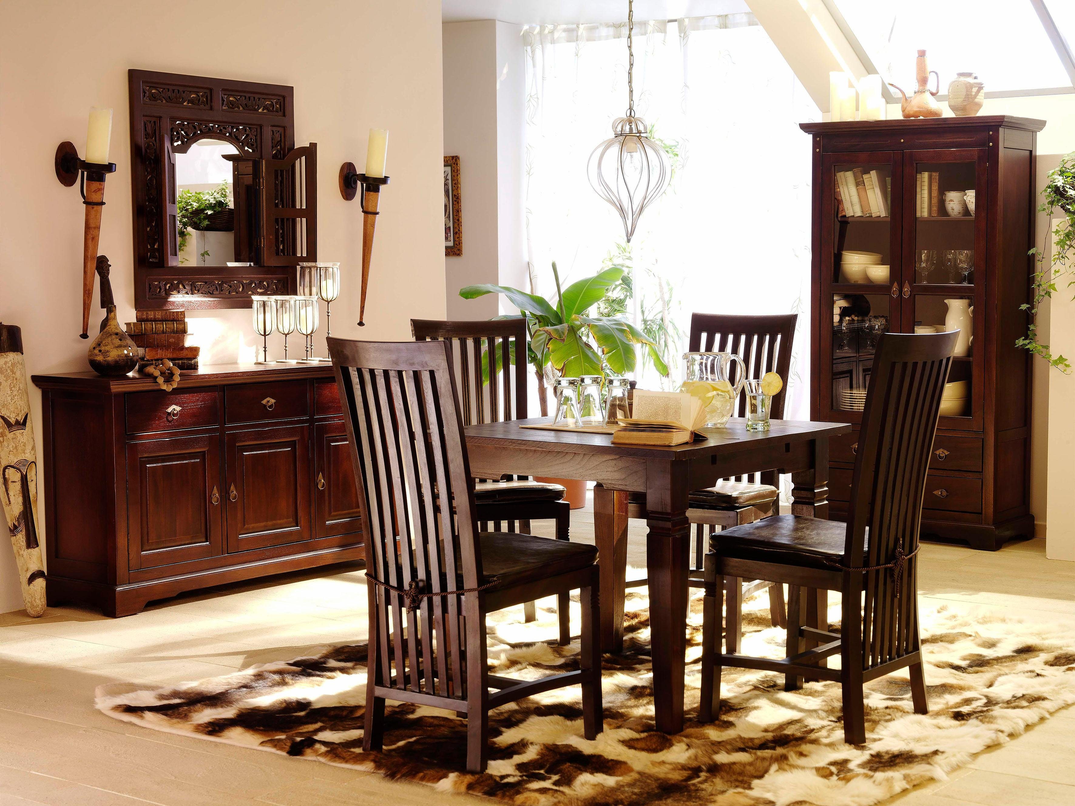SIT Vitrinekast Samba in lodge-stijl, hoogte 183 cm