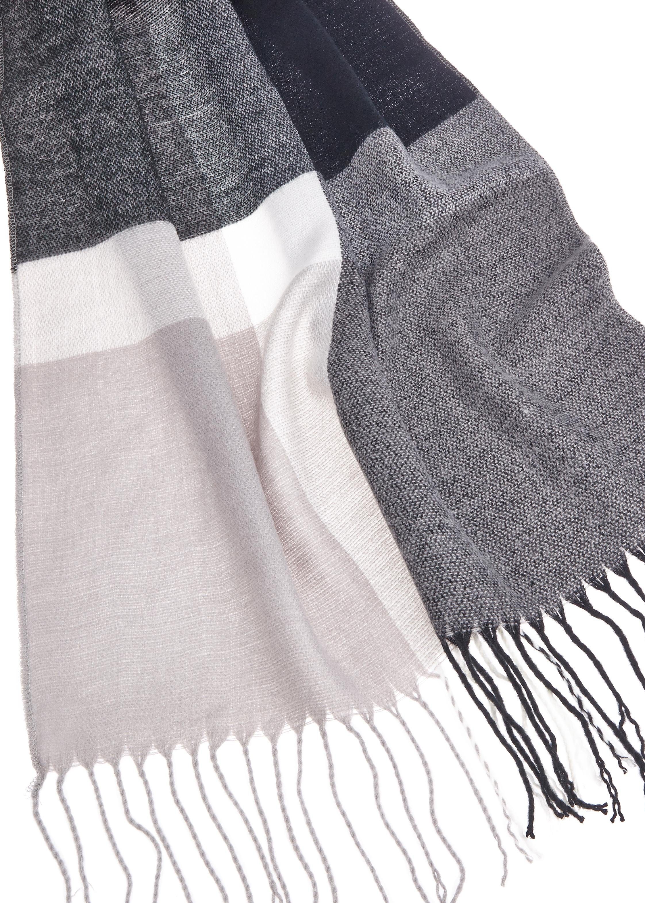 Lascana Gebreide poncho Cape Poncho in knuffelige kwaliteit met franjes, franje-doek, sjaal