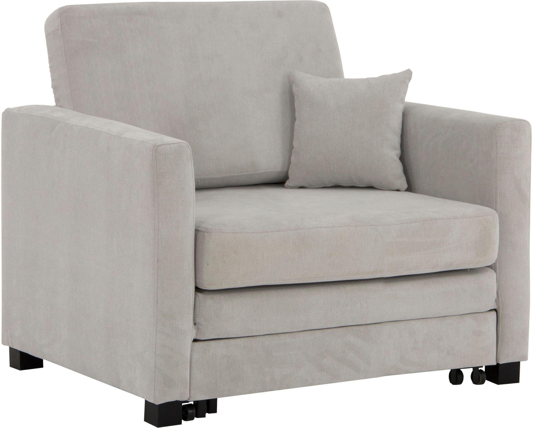 Home affaire Fauteuil Mexico slaapfauteuil met uittrekbare slaapfunctie, bxdxh: 98x83x87 cm