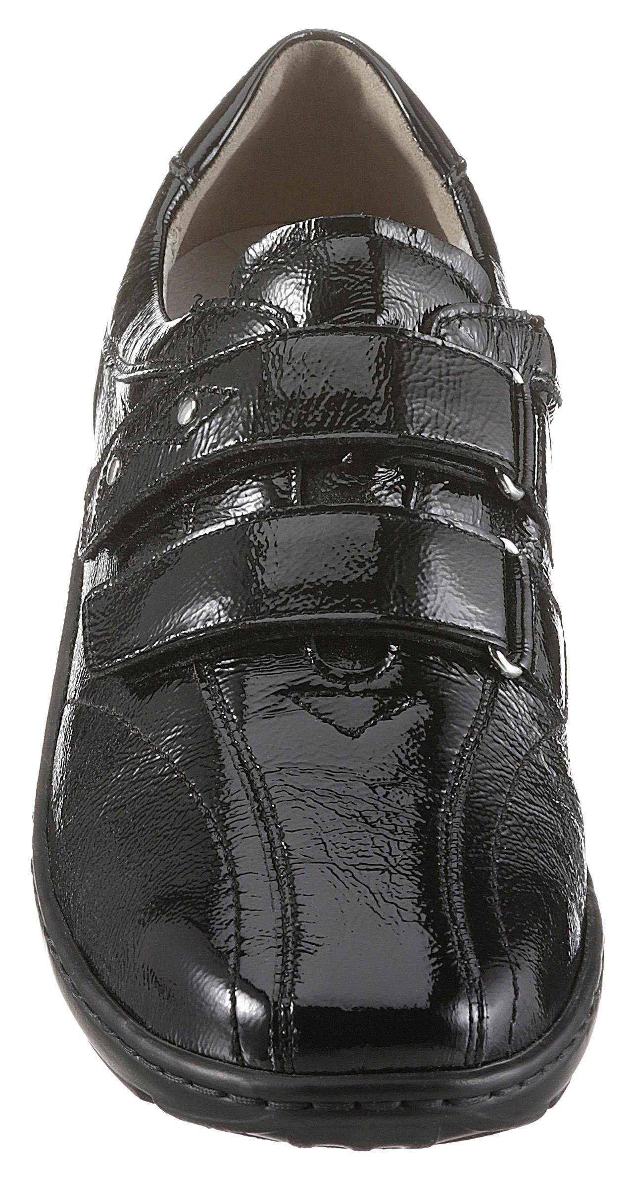 Waldläufer Klittenbandschoenen Henni Comfortabele schoen, slipper in glanzlook en comfortabele schoenwijdte H