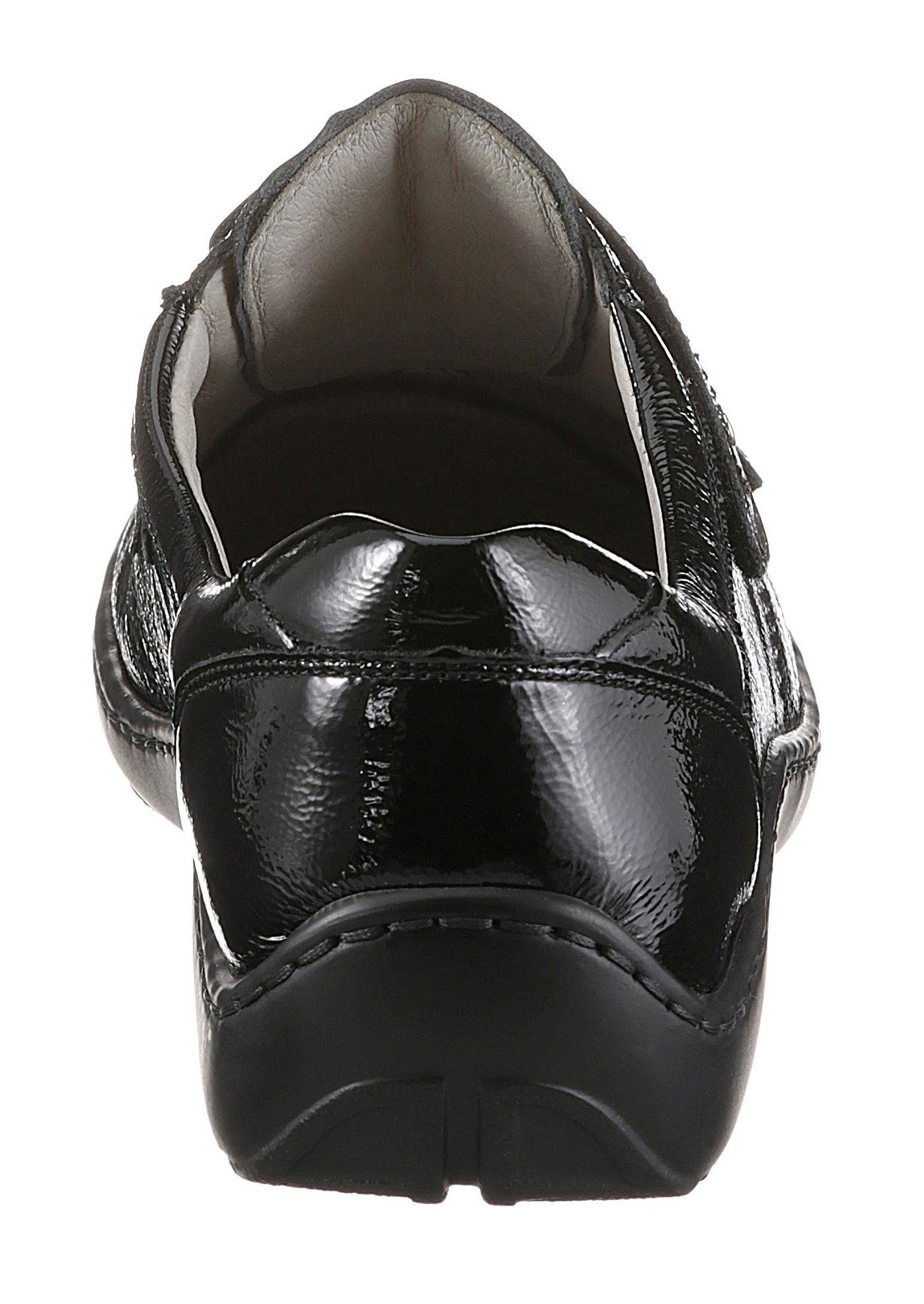 Waldläufer Klittenbandschoenen Henni Comfortabele schoen, slipper in glanzlook en comfortabele schoenwijdte H