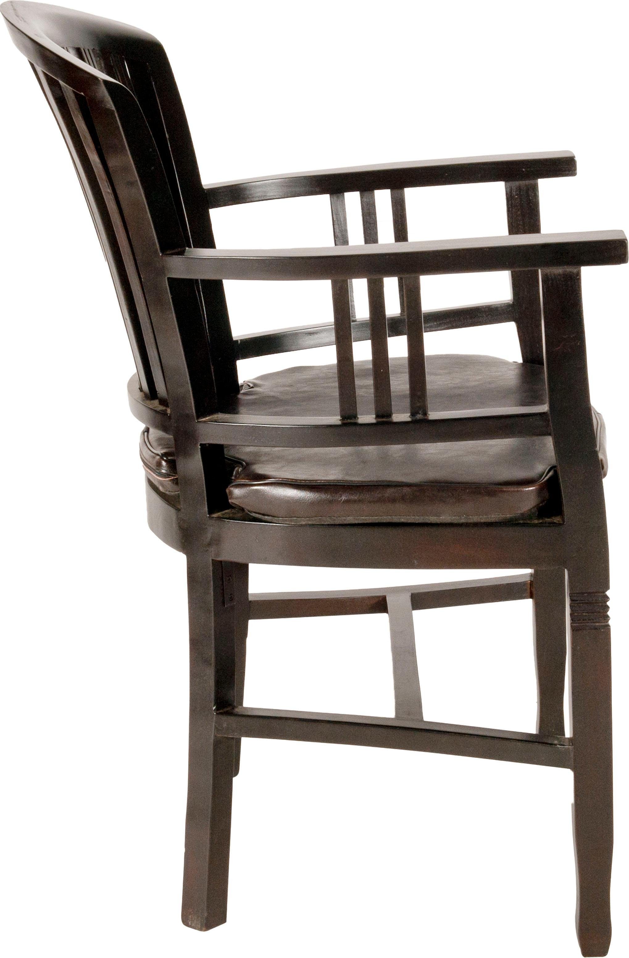 SIT Stoel met armleuningen Samba in lodge-stijl
