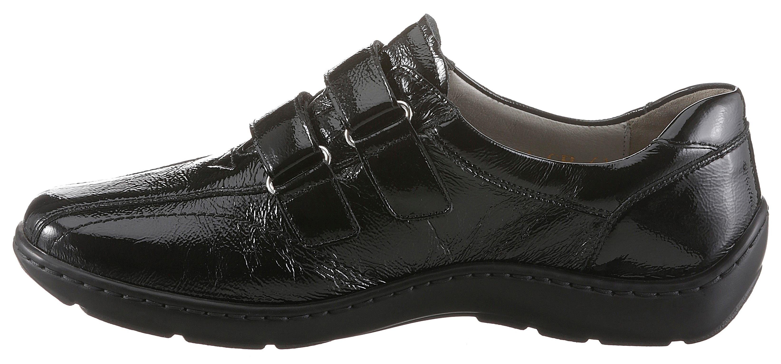 Waldläufer Klittenbandschoenen Henni Comfortabele schoen, slipper in glanzlook en comfortabele schoenwijdte H