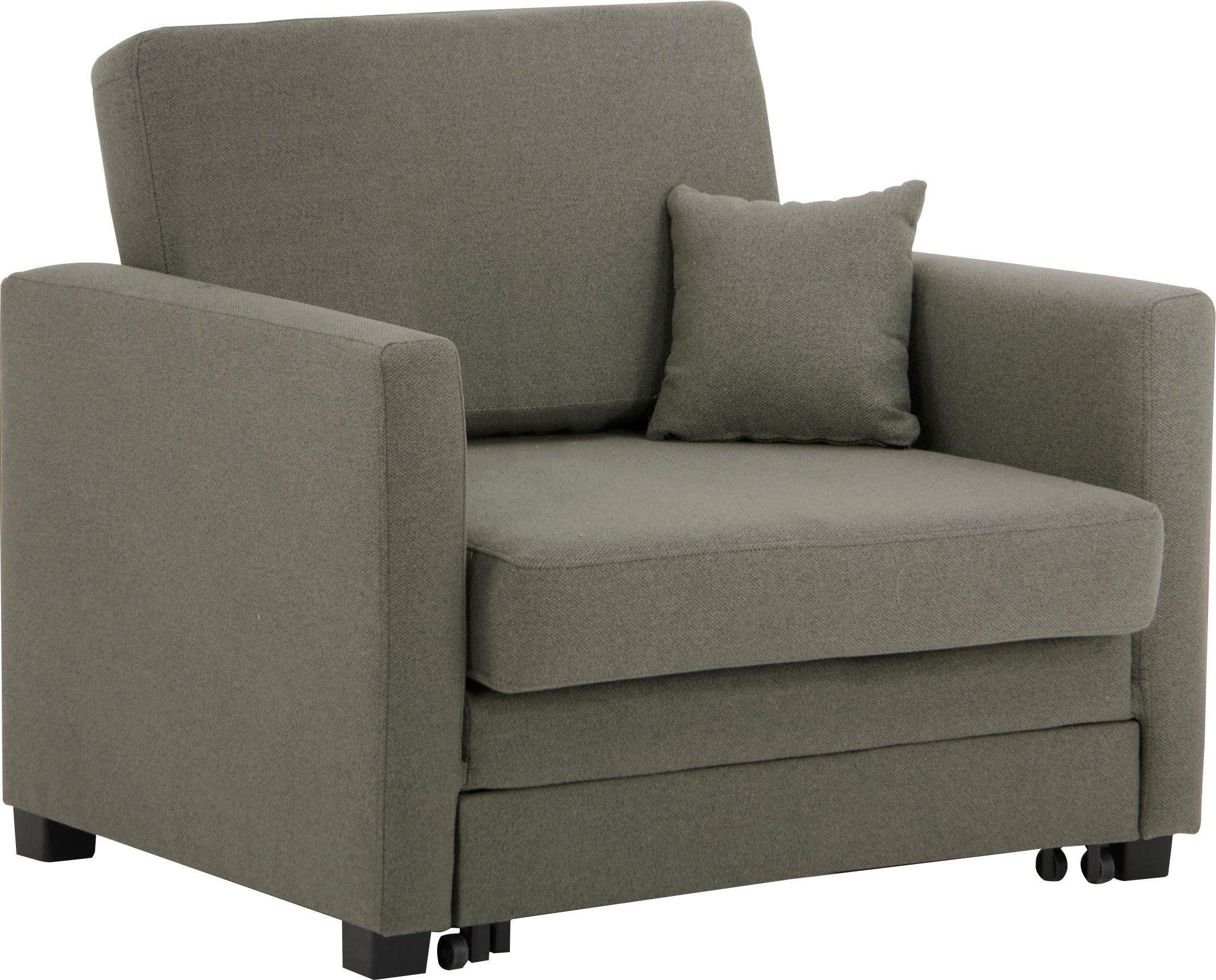 Home affaire Fauteuil Mexico slaapfauteuil met uittrekbare slaapfunctie, bxdxh: 98x83x87 cm